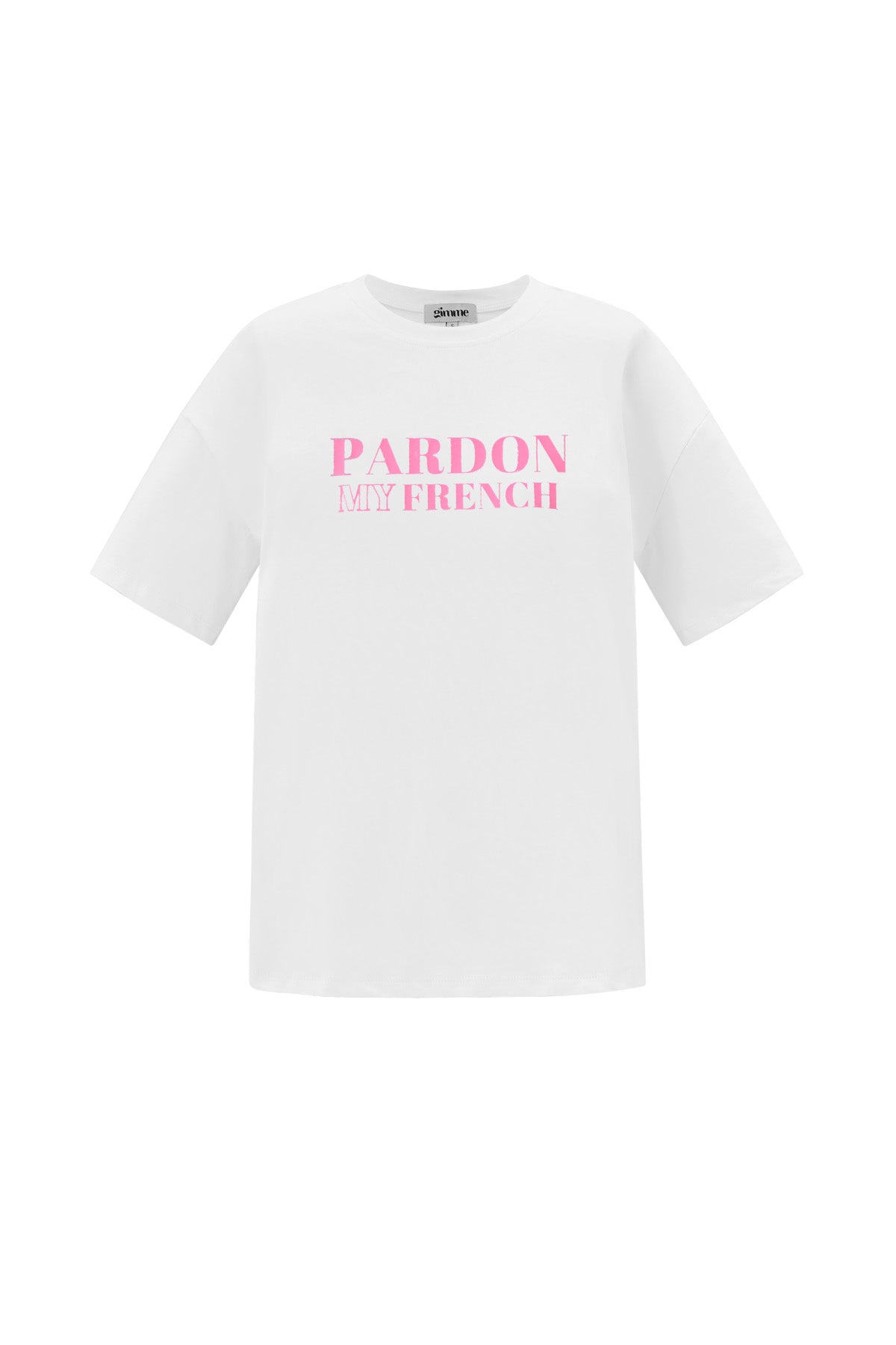 T-shirt pour femme avec texte imprimé