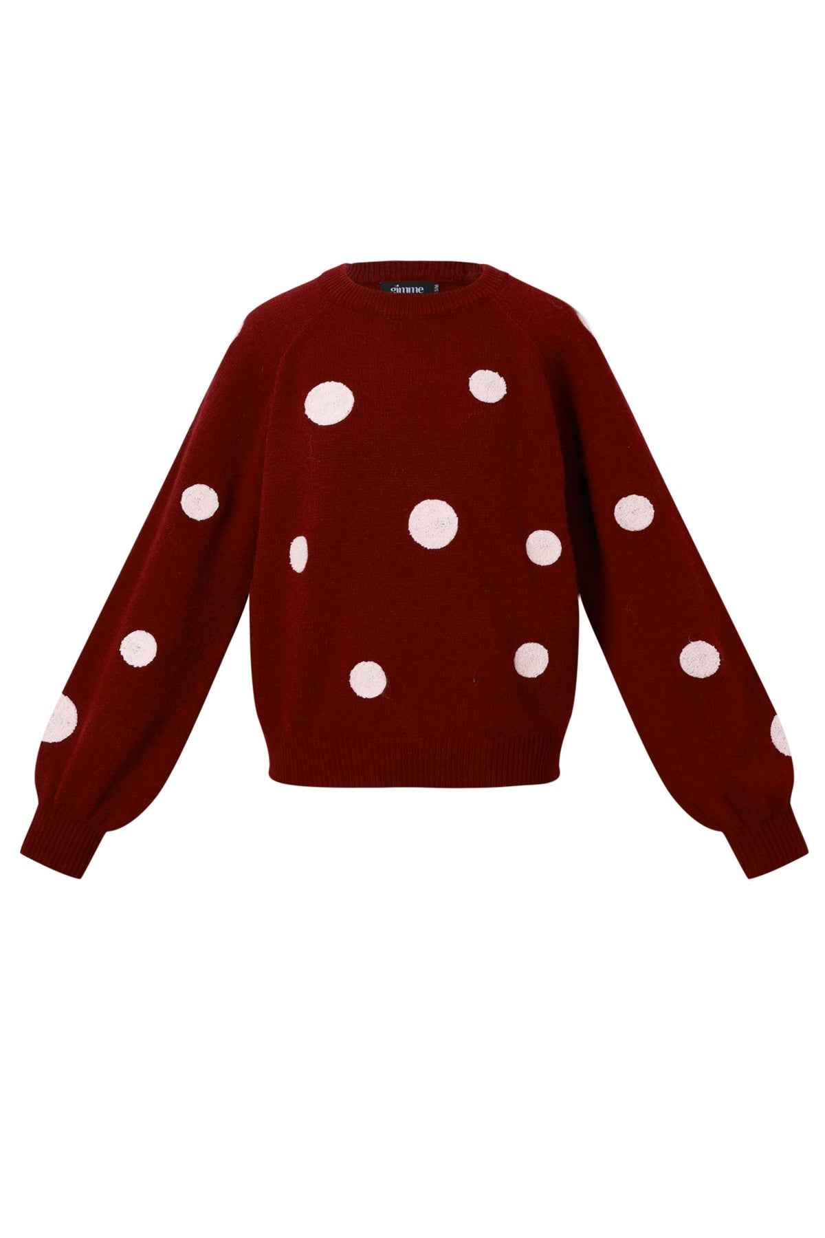 Pull en maille pour femme avec motif à pois