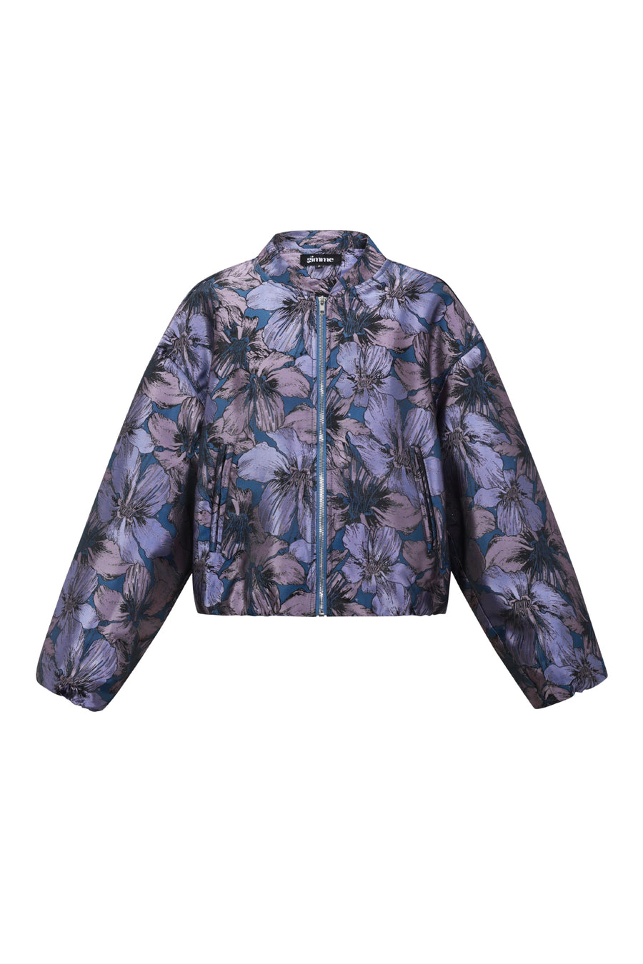 Dames bomberjack van polyester met bloemenprint