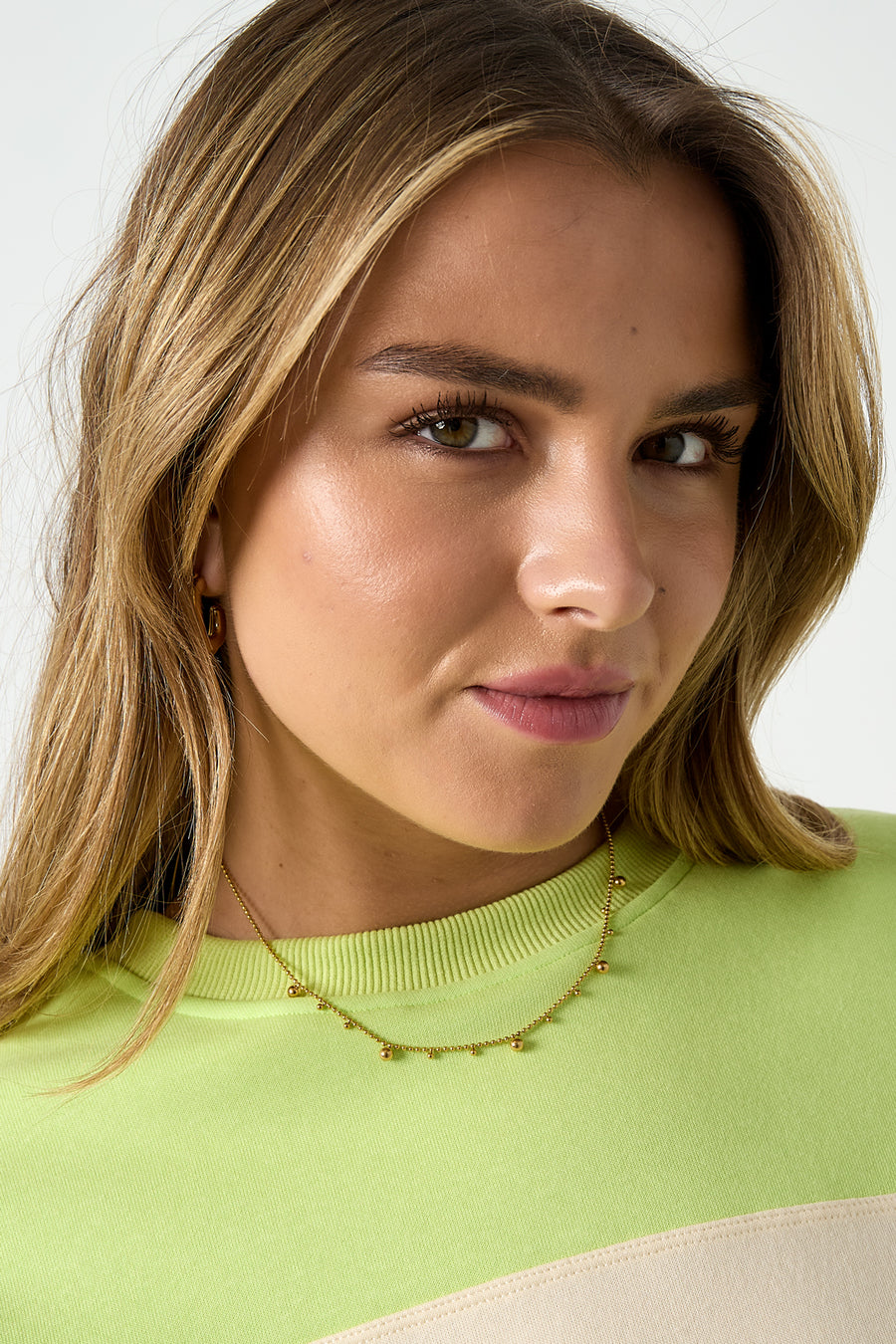 Ketting met afwisselende bolletjes