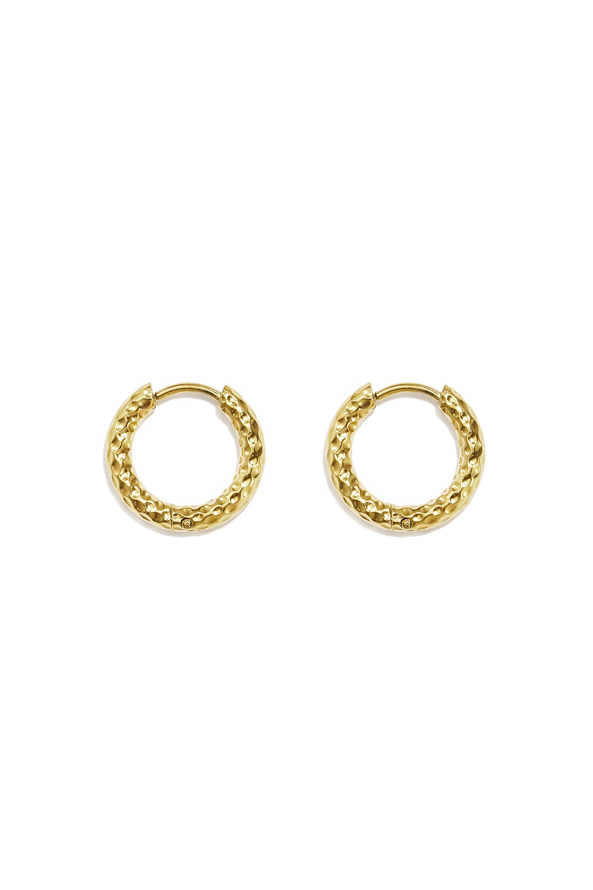 Round Stainless Steel Hoop Earrings for Women – Gold and Silver Tone