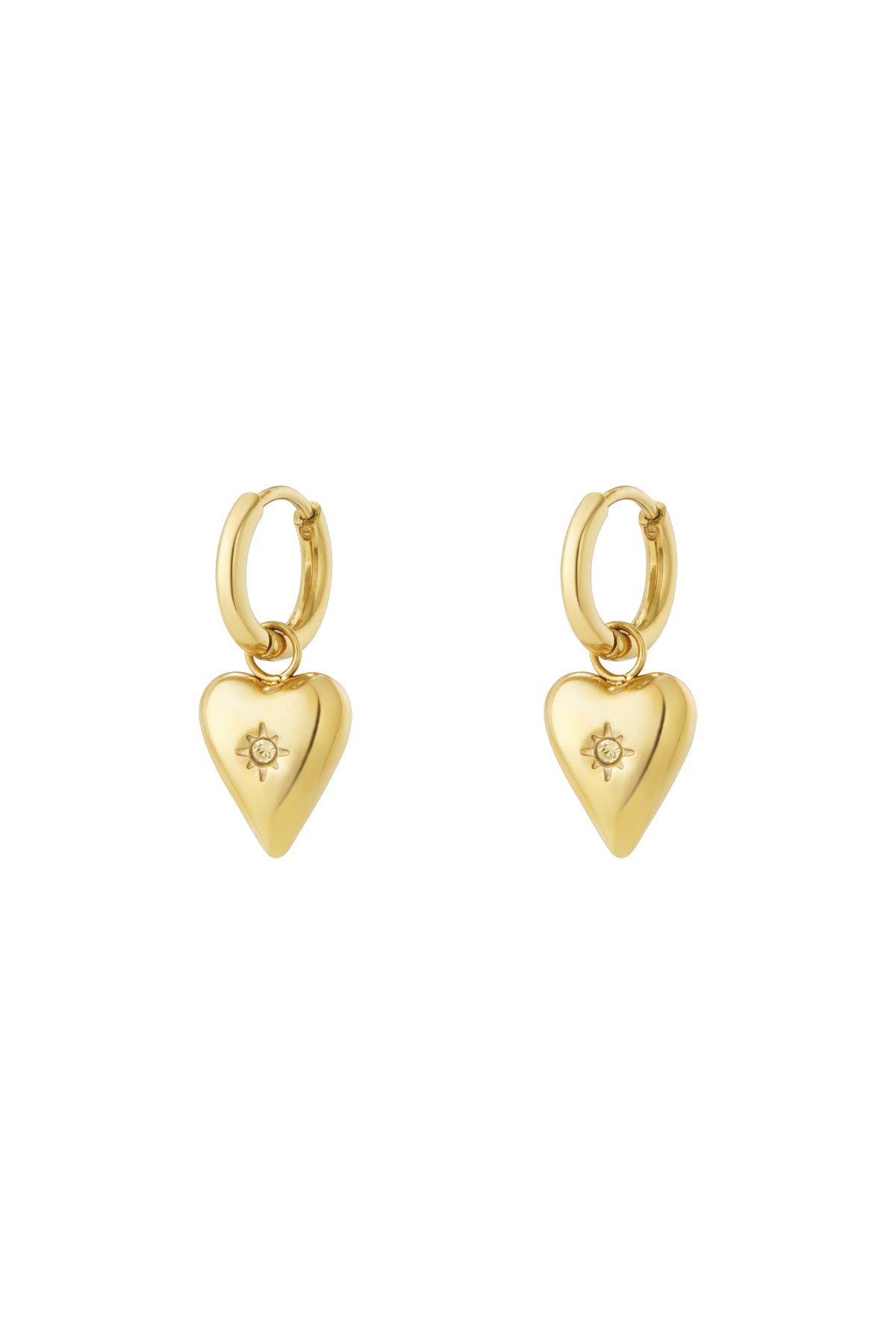 Boucles d'oreilles pendantes en acier inoxydable en forme de cœur pour femme – plusieurs couleurs – photo 16