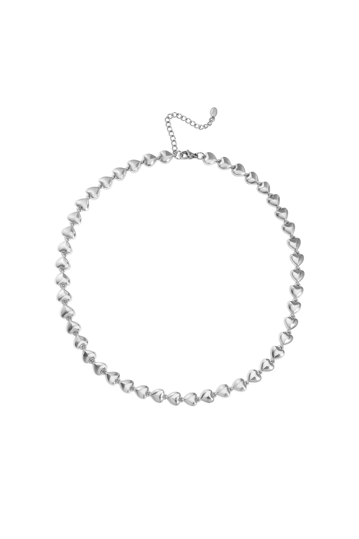 Women's Stainless Steel Heart Link Chain - Gold Tone