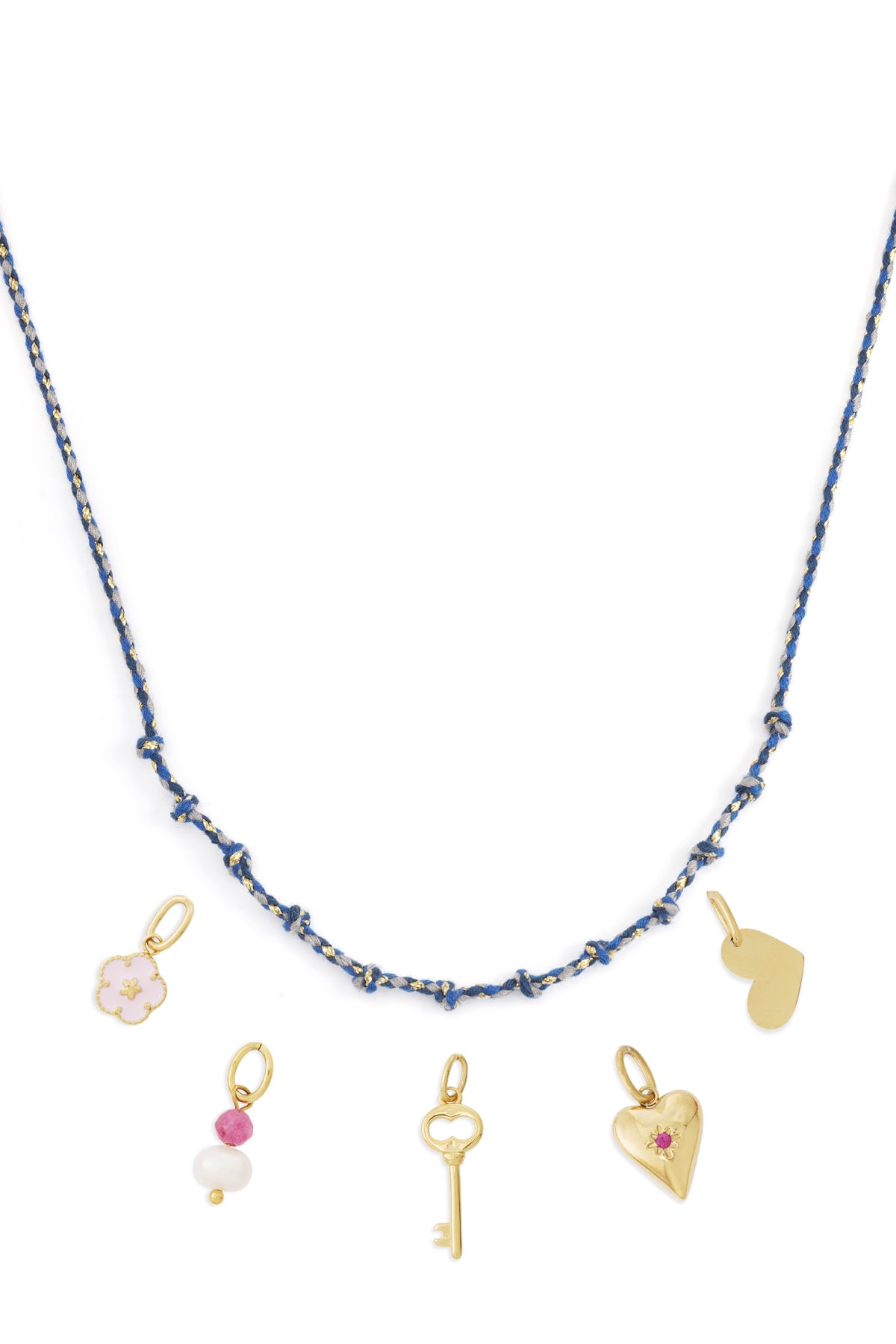 Katoenen swirl ketting DIY