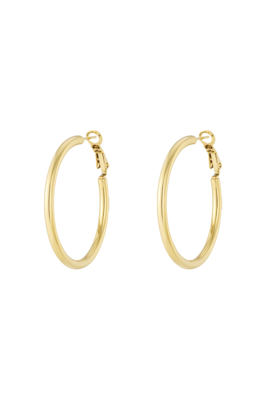 Boucles d'oreilles pour femmes en acier inoxydable, forme organique et ronde