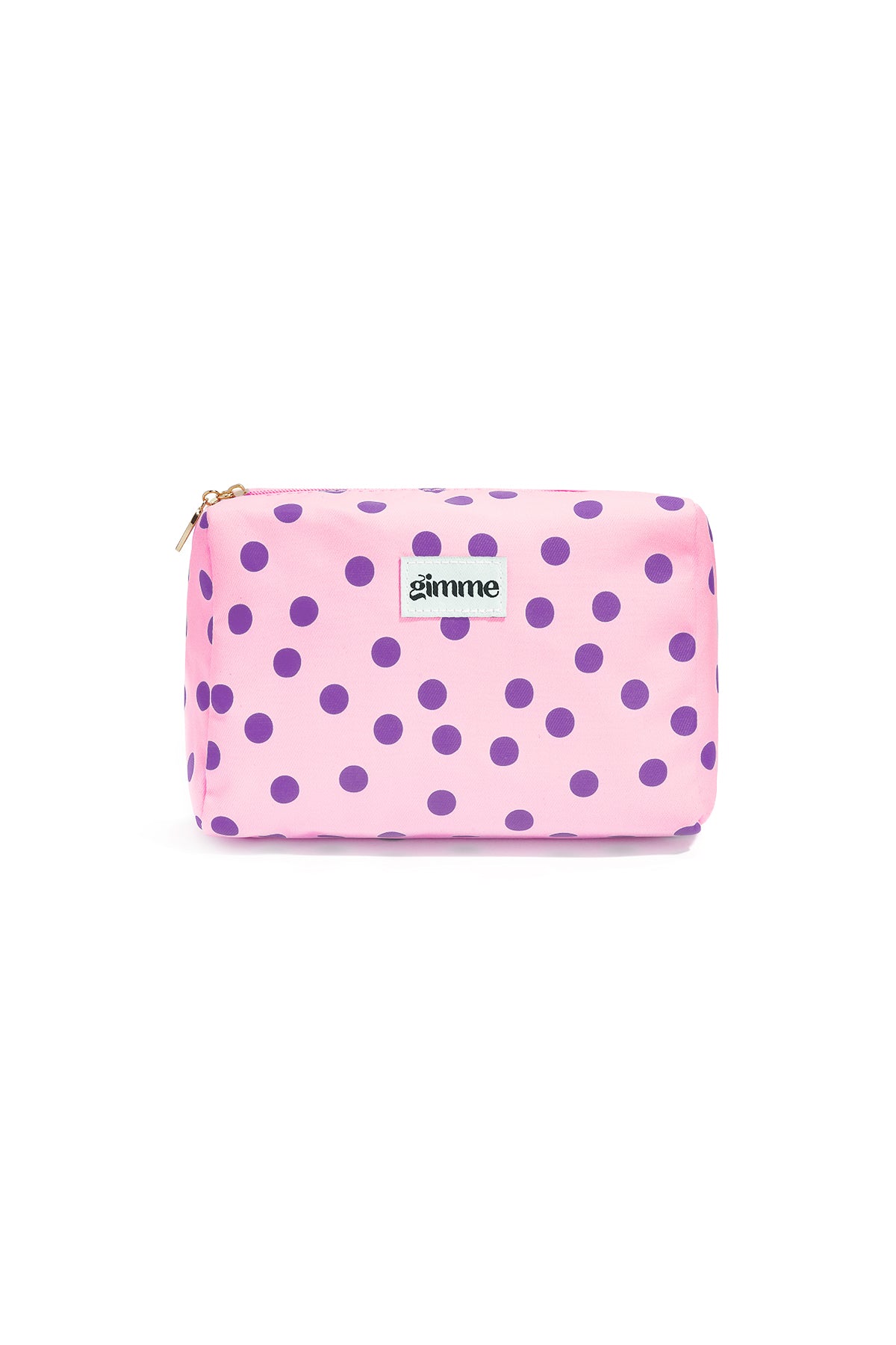 Make-uptasje van polyester met stippen in vijf kleuren – productfoto 7