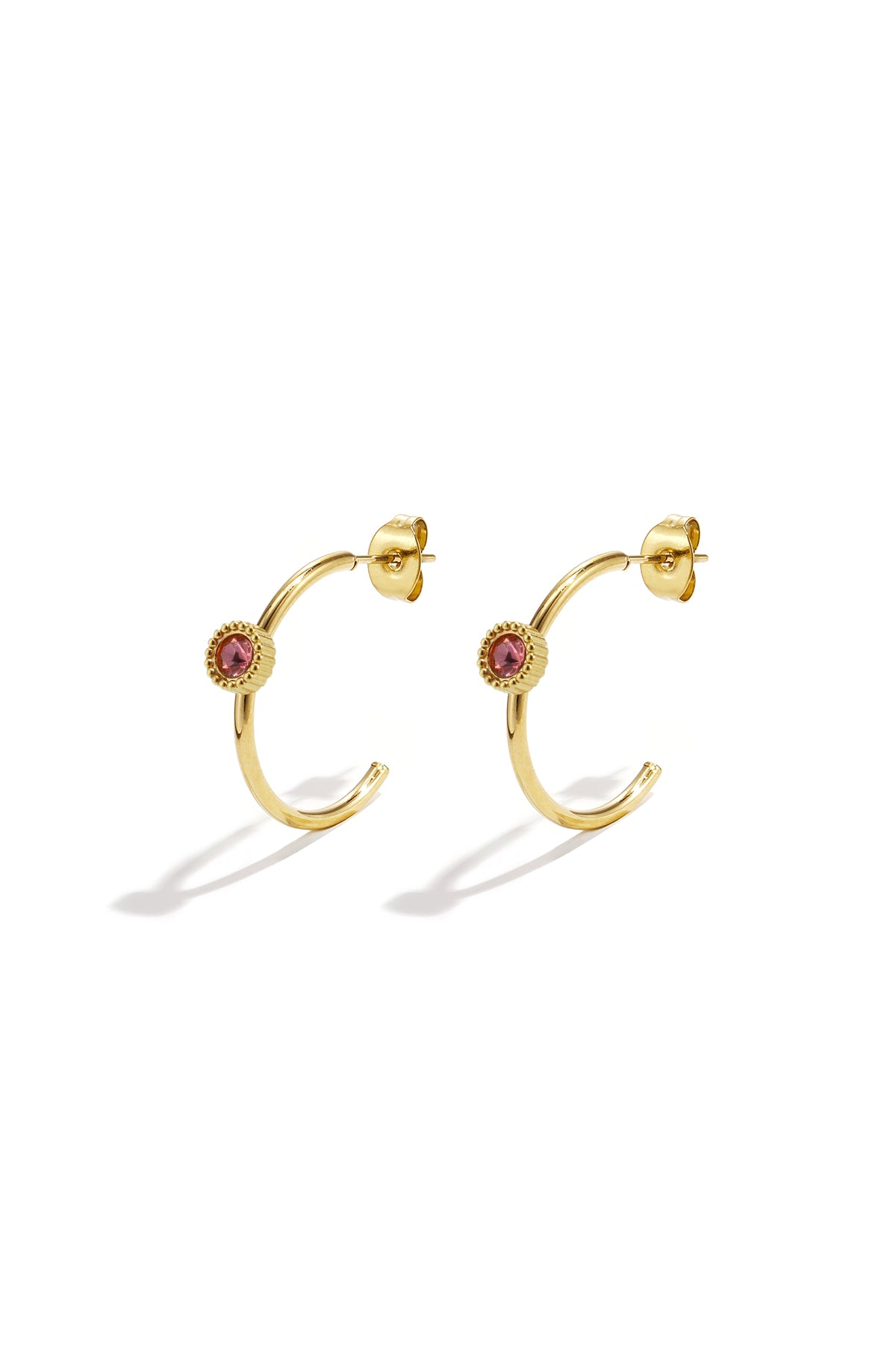 Boucles d'oreilles rondes pour femmes en acier inoxydable – plusieurs couleurs