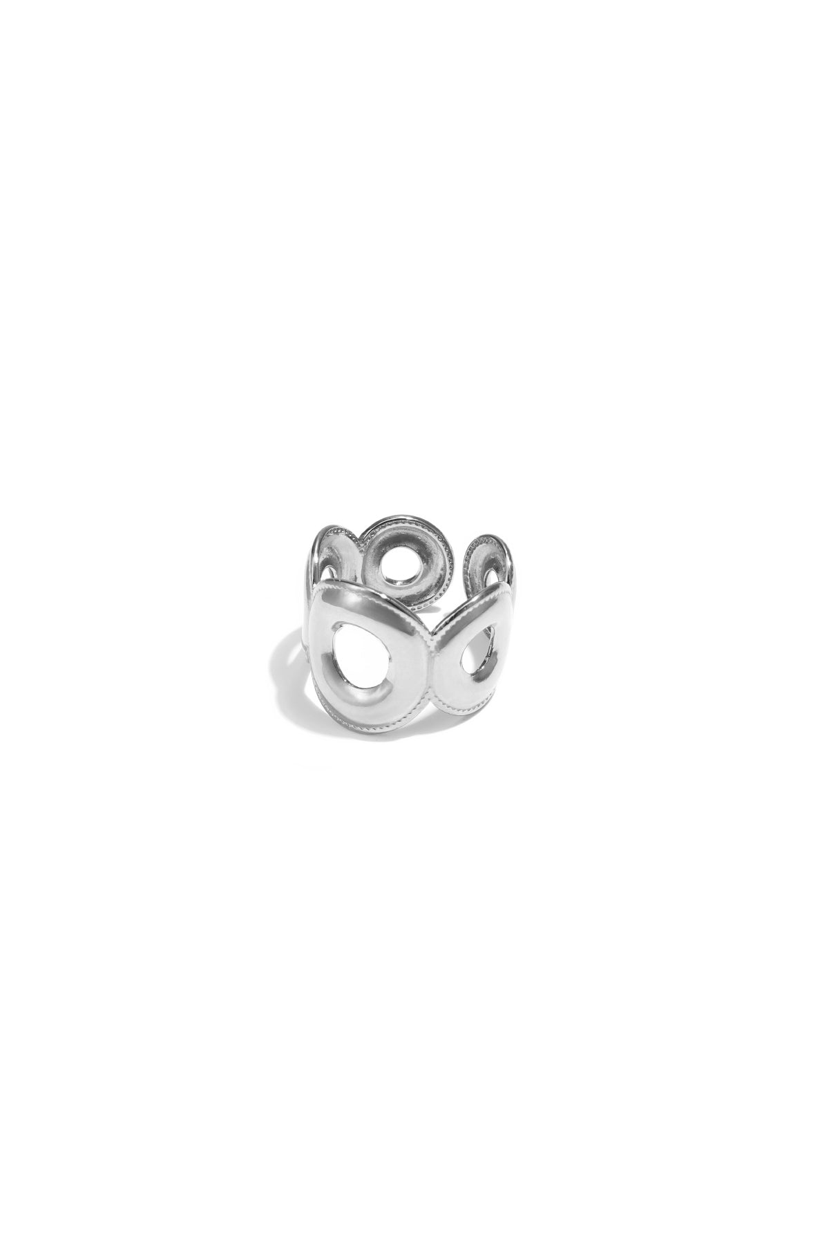 Verstelbare statement ring van cirkels