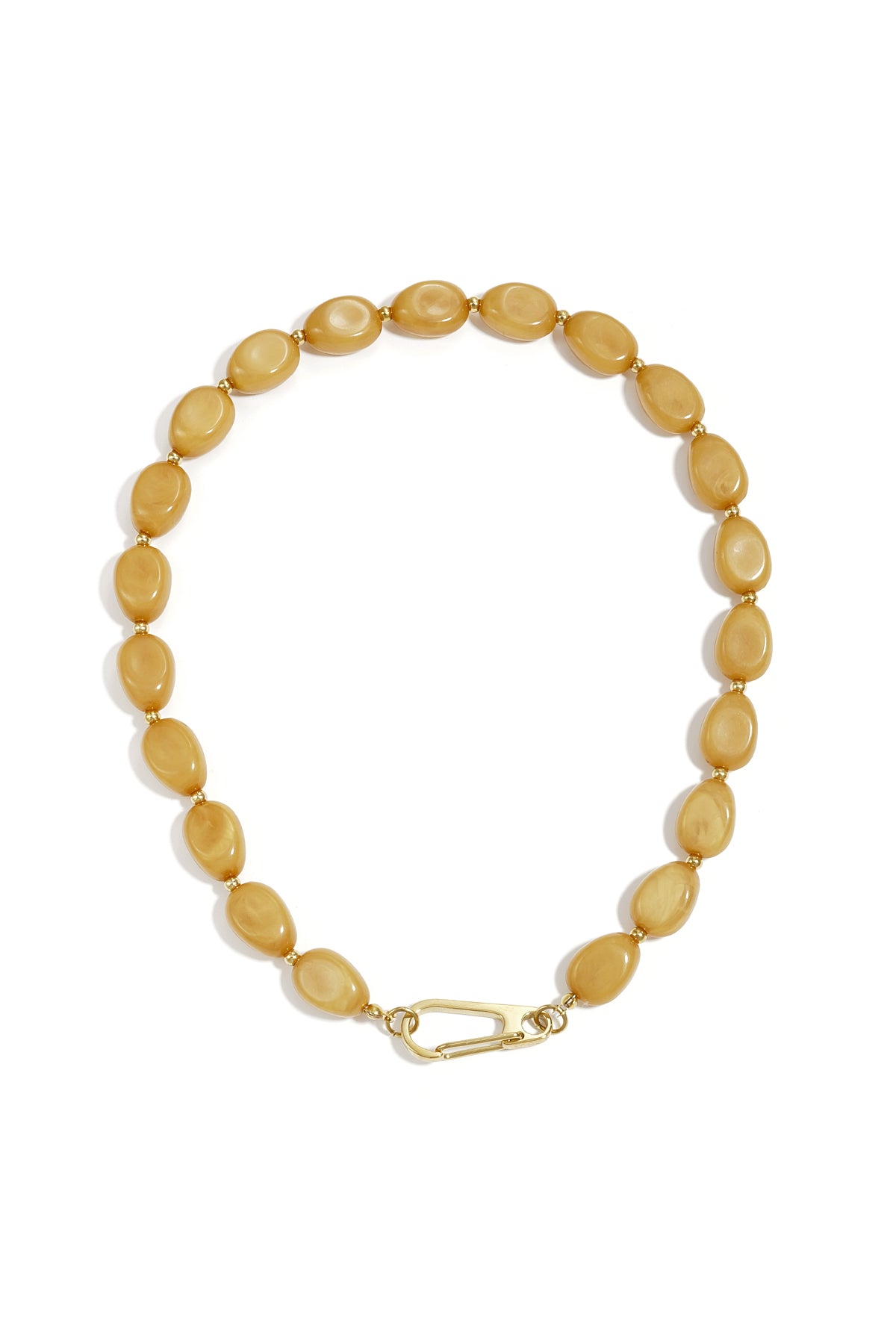 Women's Acrylic Beaded Necklace - Light Pink and Light Blue