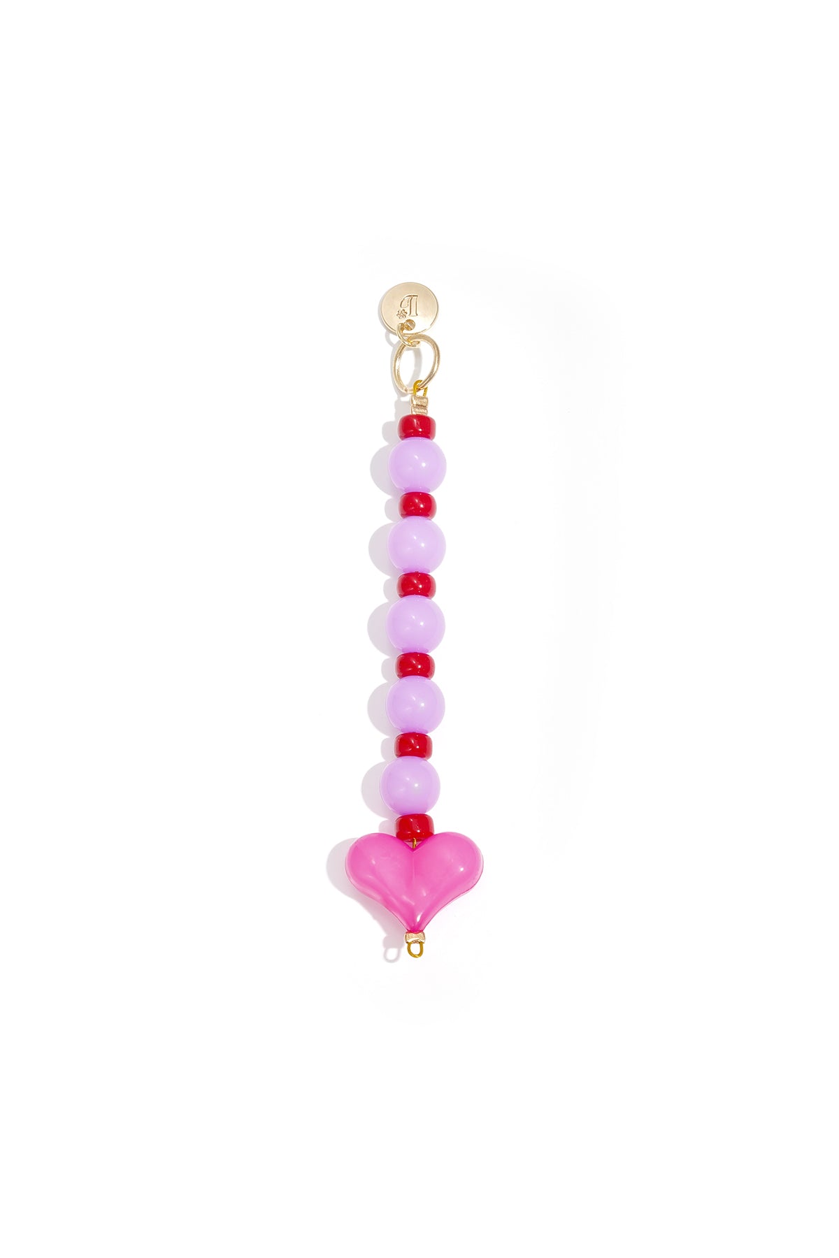Acrylic Hanger with Heart Shape and Beads – Multiple Colors