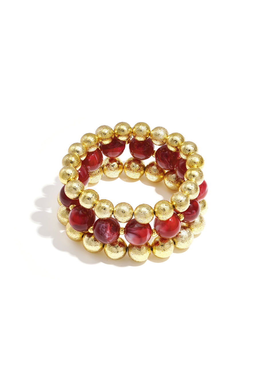 Bracelet perles en acrylique pour femmes – multicolore – décontracté