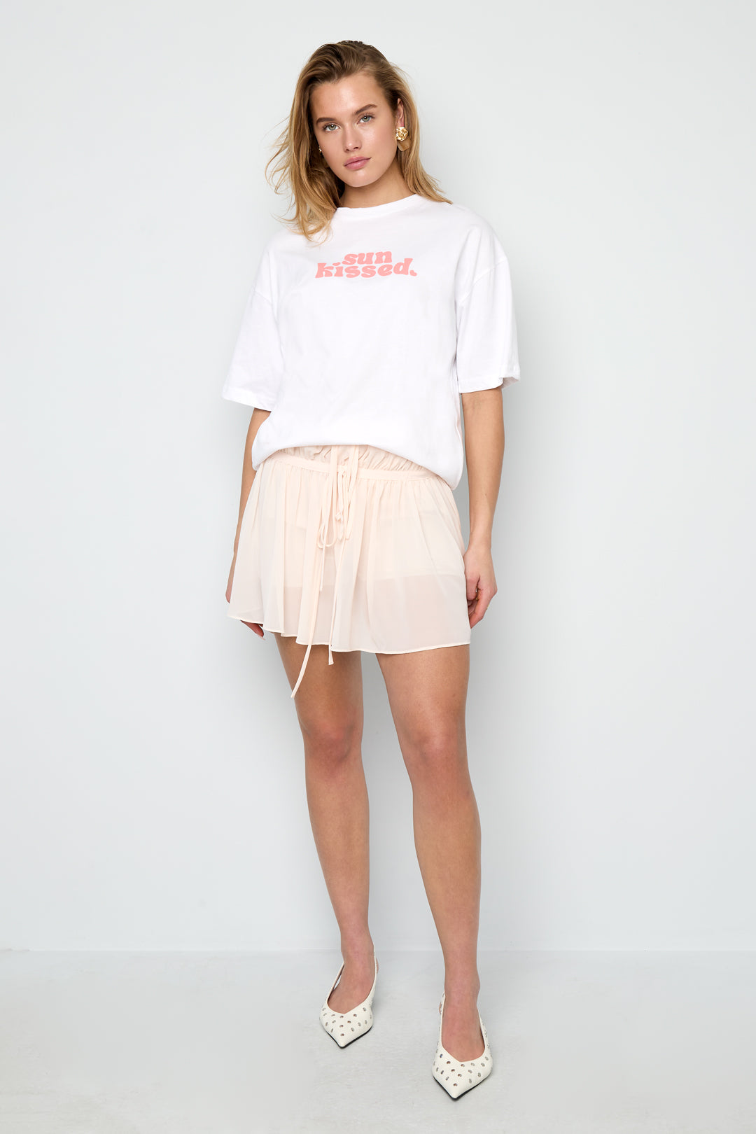 Dames Sun Kissed T-shirt van katoen – productfoto 5