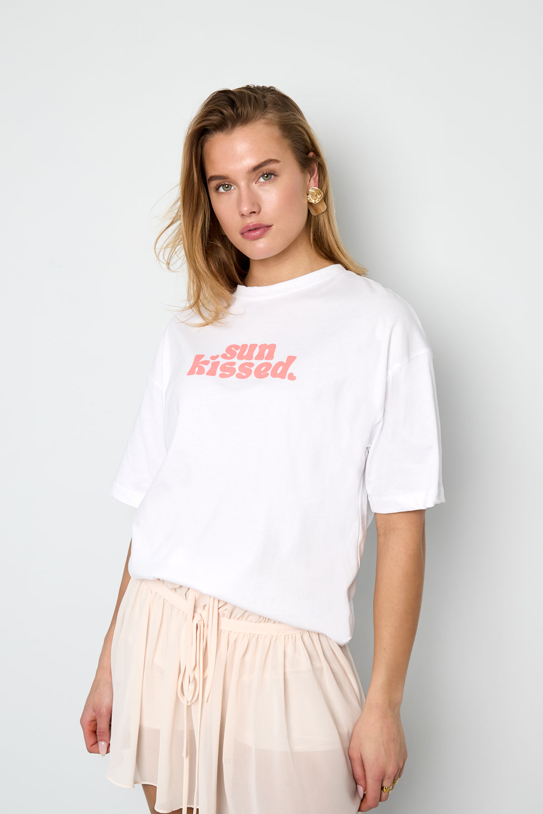 Dames Sun Kissed T-shirt van katoen – productfoto 3