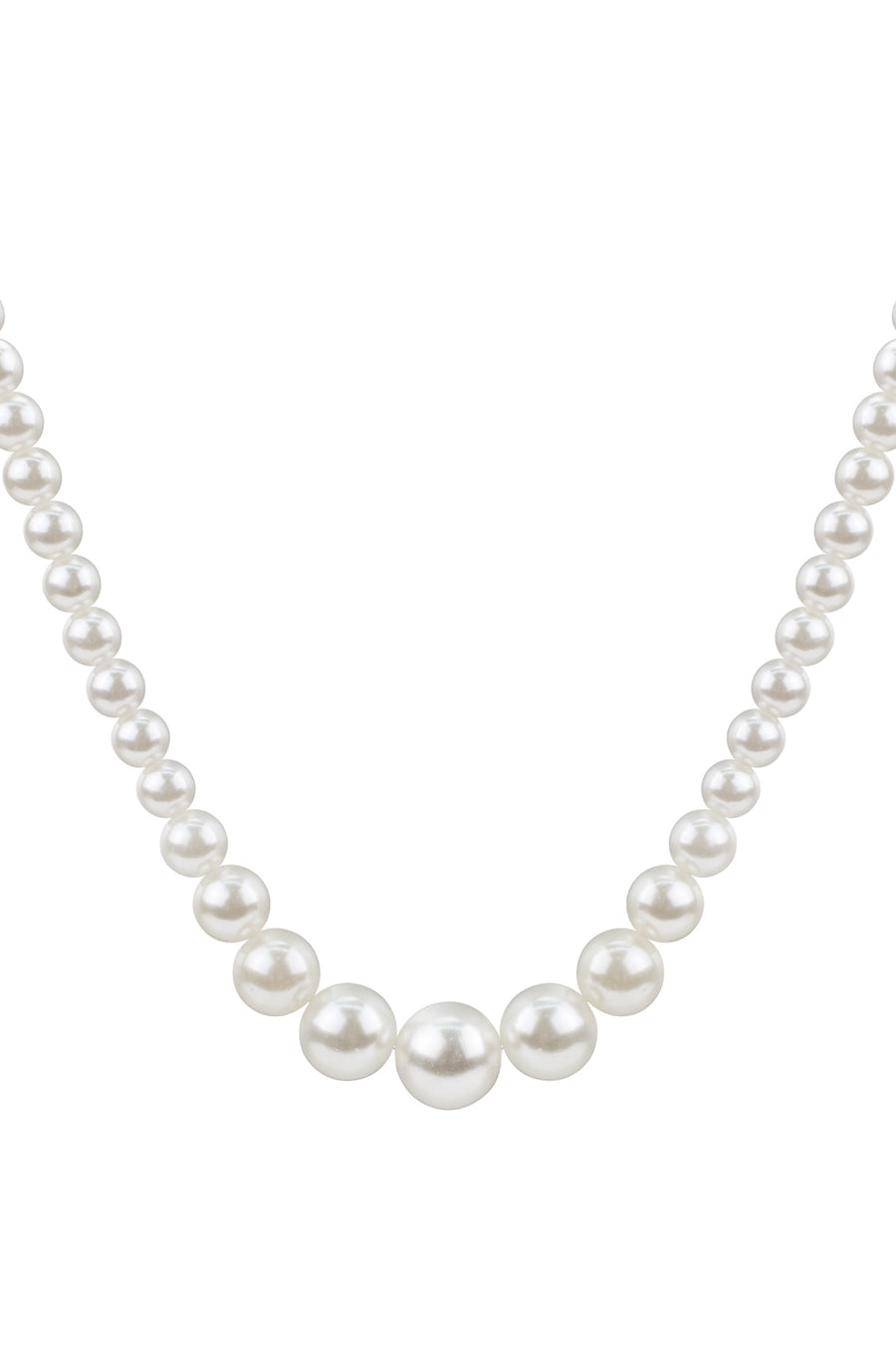 Collier de perles fantaisie pour femme - blanc - décontracté pour tous les jours
