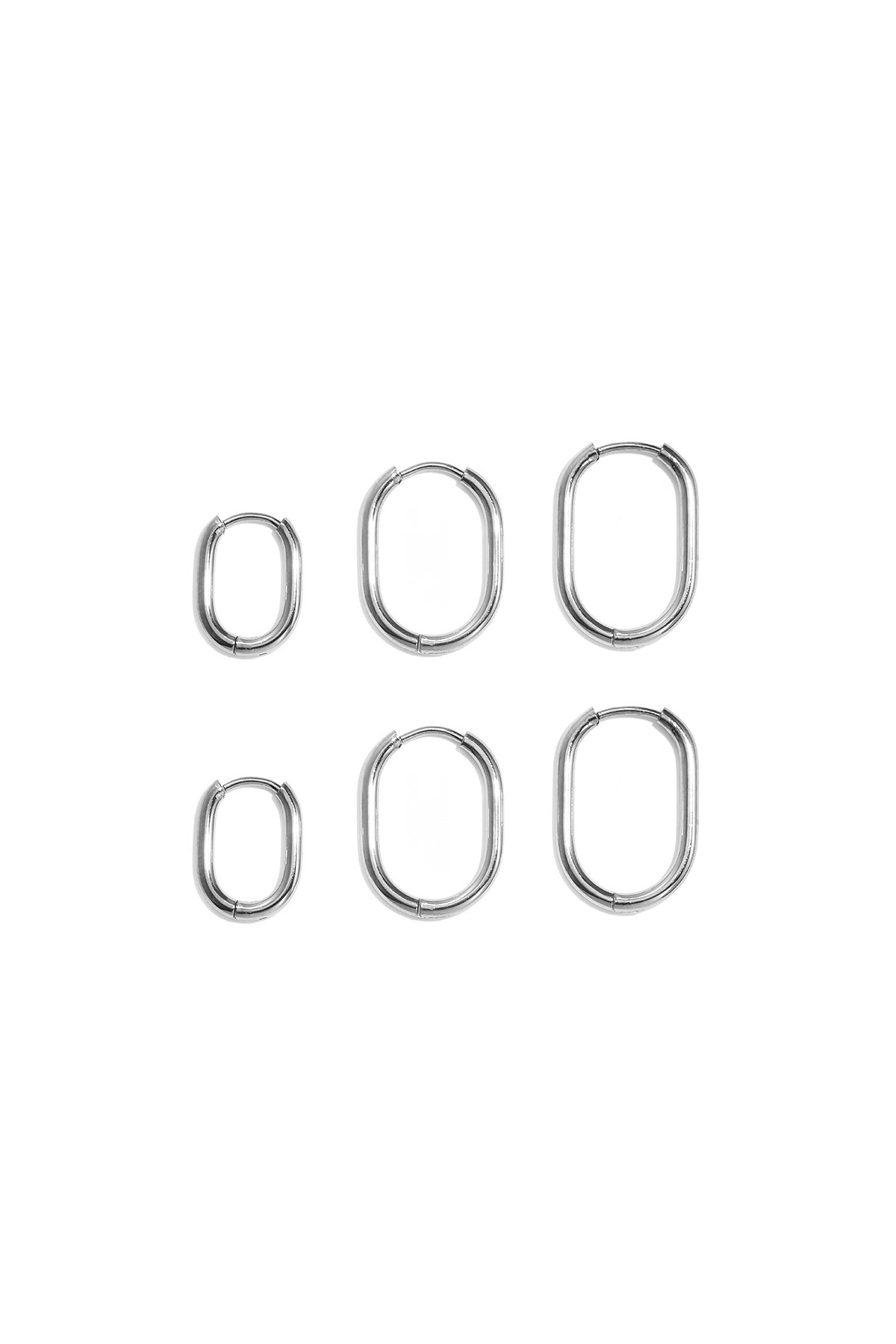 Stainless Steel Geometric Drop Earrings for Women - Gold – image 9