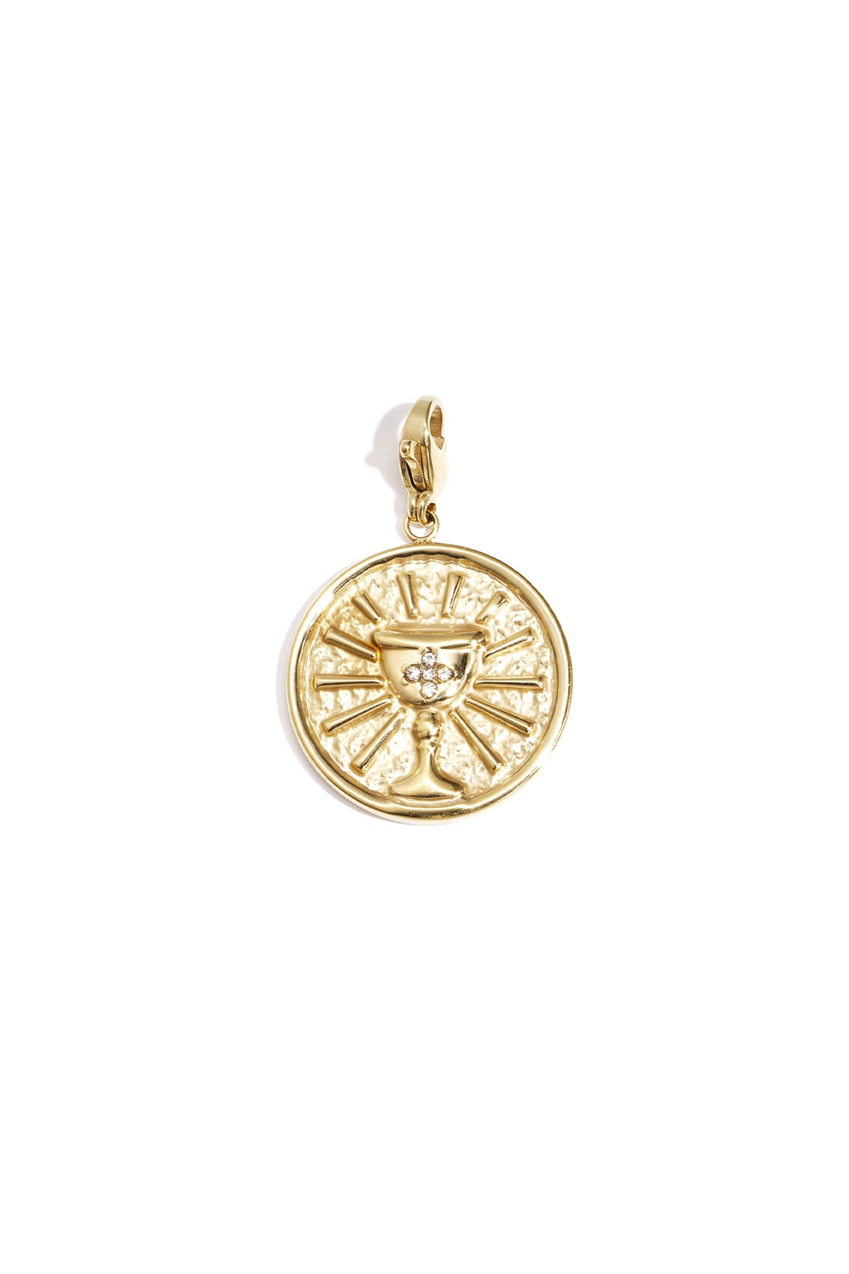 Sieraden bedel beker op munt DIY
