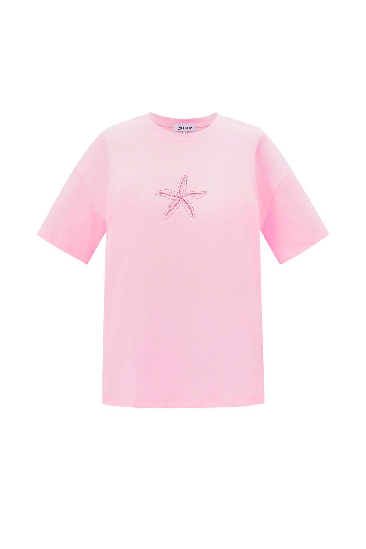 T-shirt pour femmes avec motif étoile de mer et imprimé texte