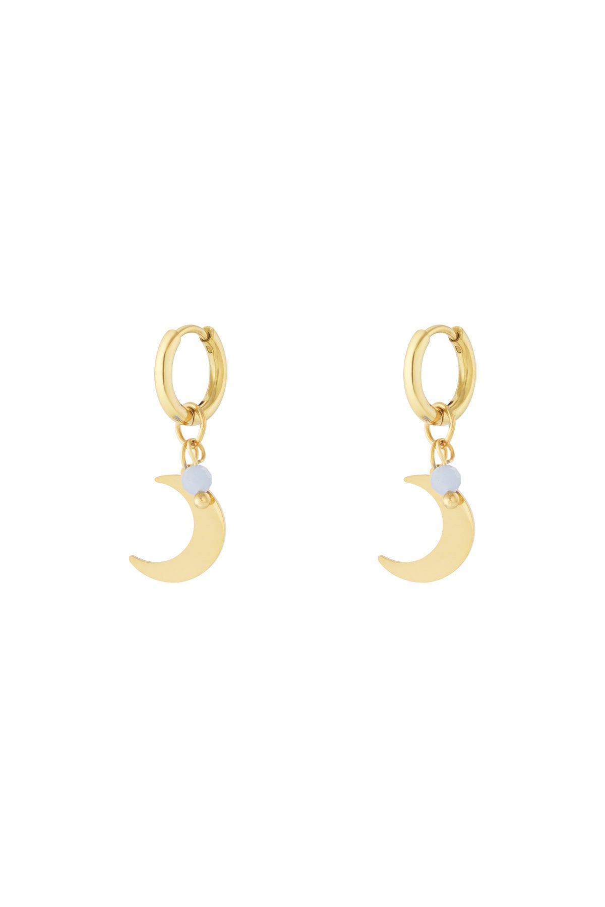 Boucles d'oreilles pendantes en acier inoxydable avec motif soleil pour femme – rose et bleu clair