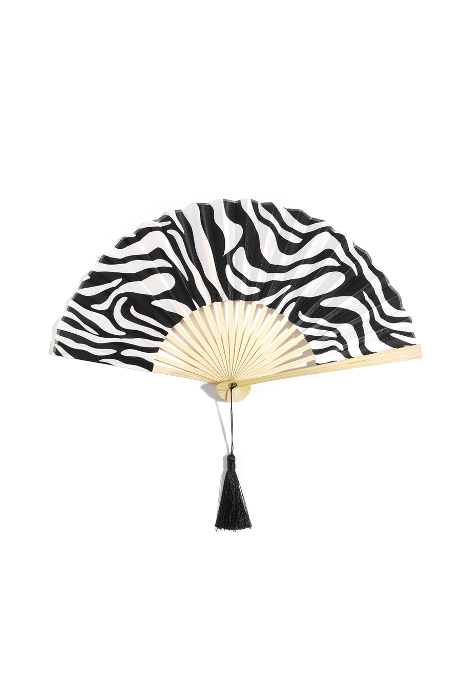 Opvouwbare waaier met zebraprint