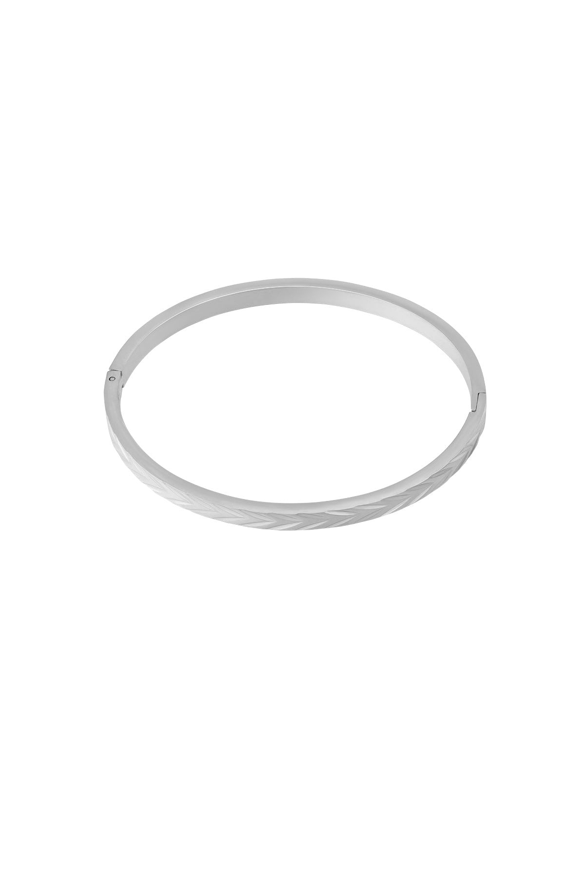 Bracelet jonc en acier inoxydable pour femme avec forme organique – couleur or