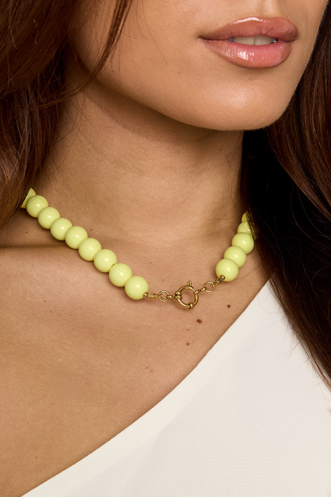 Women's Resin Beaded Necklace - Multi-Color - Creative – image 5
