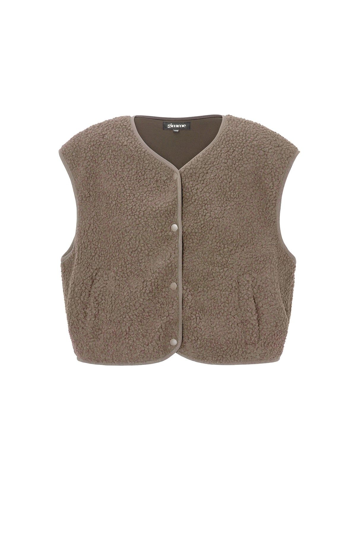 Women's waistcoat with round neck and slim fit – image 23