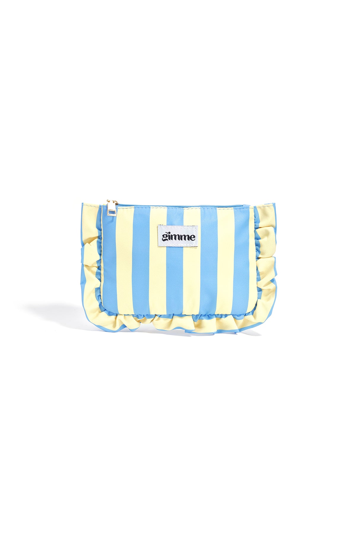 Trousse de maquillage 100 % polyester à rayures – plusieurs couleurs