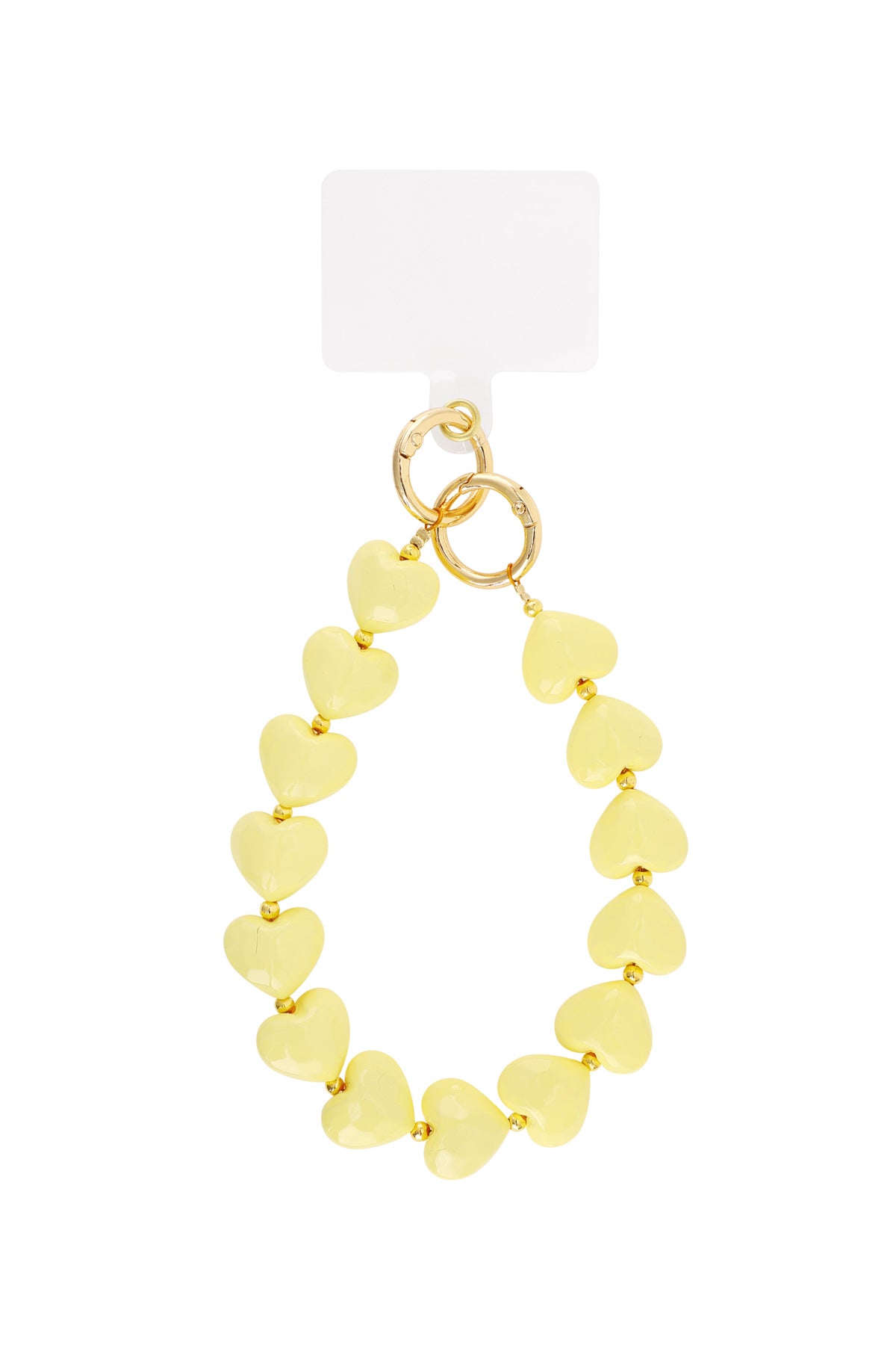 Cordon de téléphone en acrylique avec pendentif cœur – plusieurs couleurs – quotidien