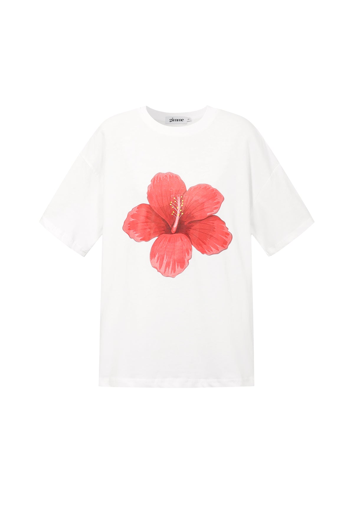 Tropisch bloemen T-shirt voor dames – productfoto 10