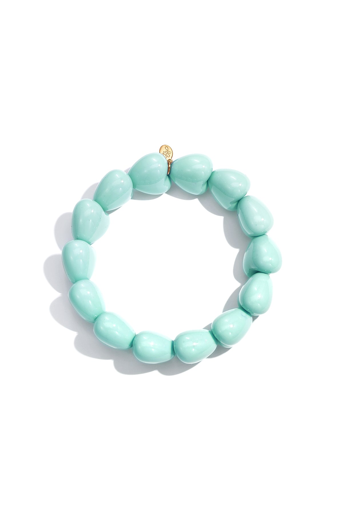 Armbandje met 14 kleine hartjes