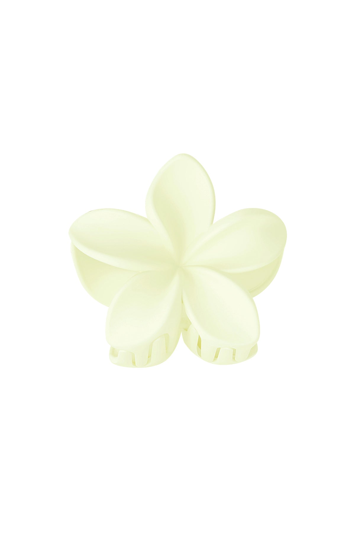 Plastic hairpin with floral design – multiple colors