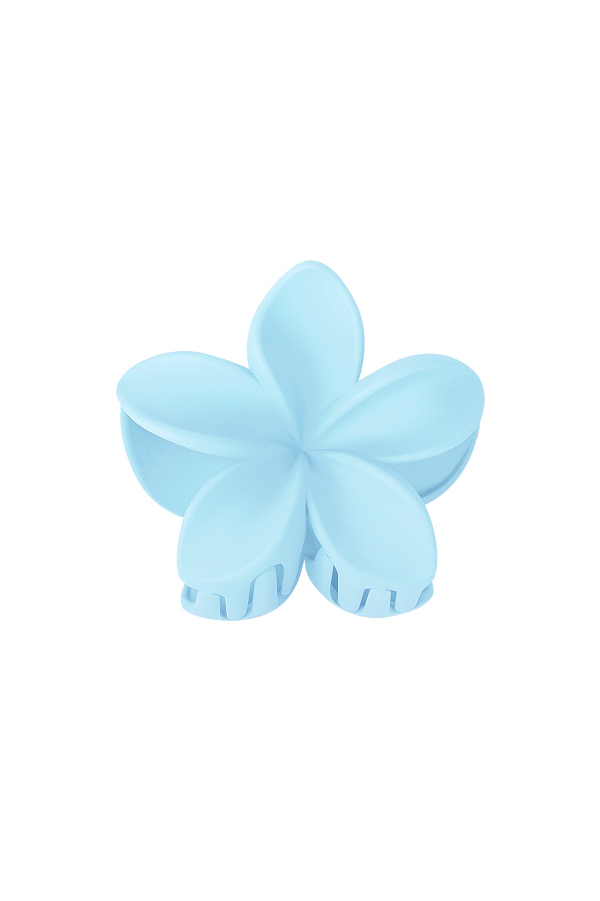 Plastic hairpin with floral design – multiple colors