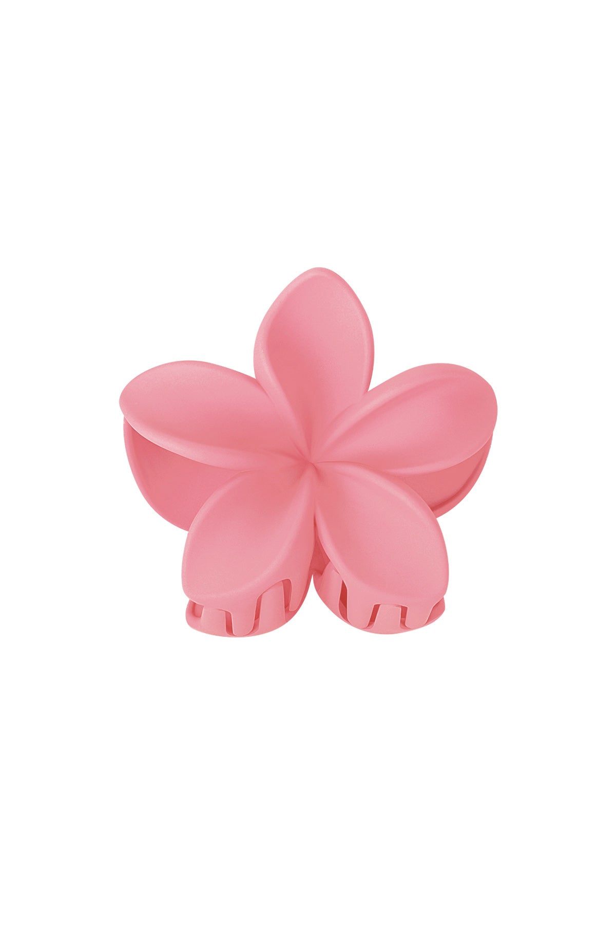 Plastic hairpin with floral design – multiple colors
