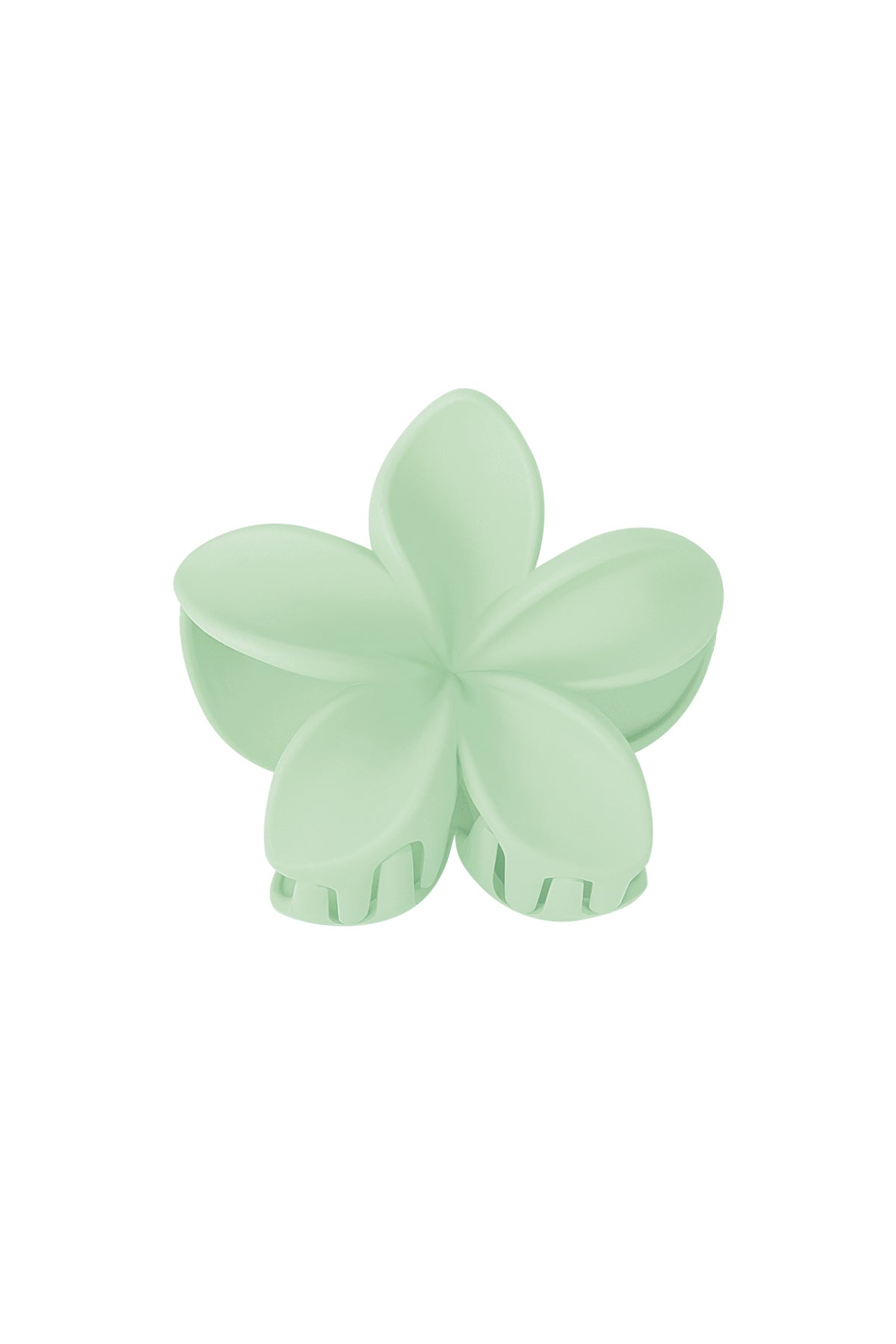 Plastic hairpin with floral design – multiple colors
