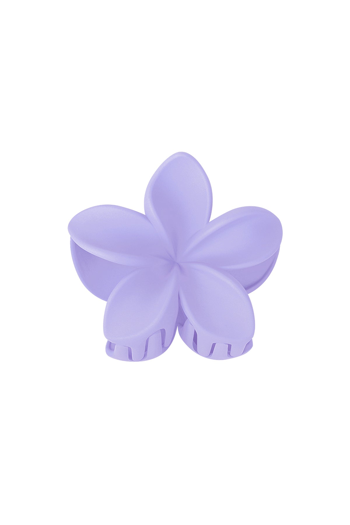 Plastic hairpin with floral design – multiple colors