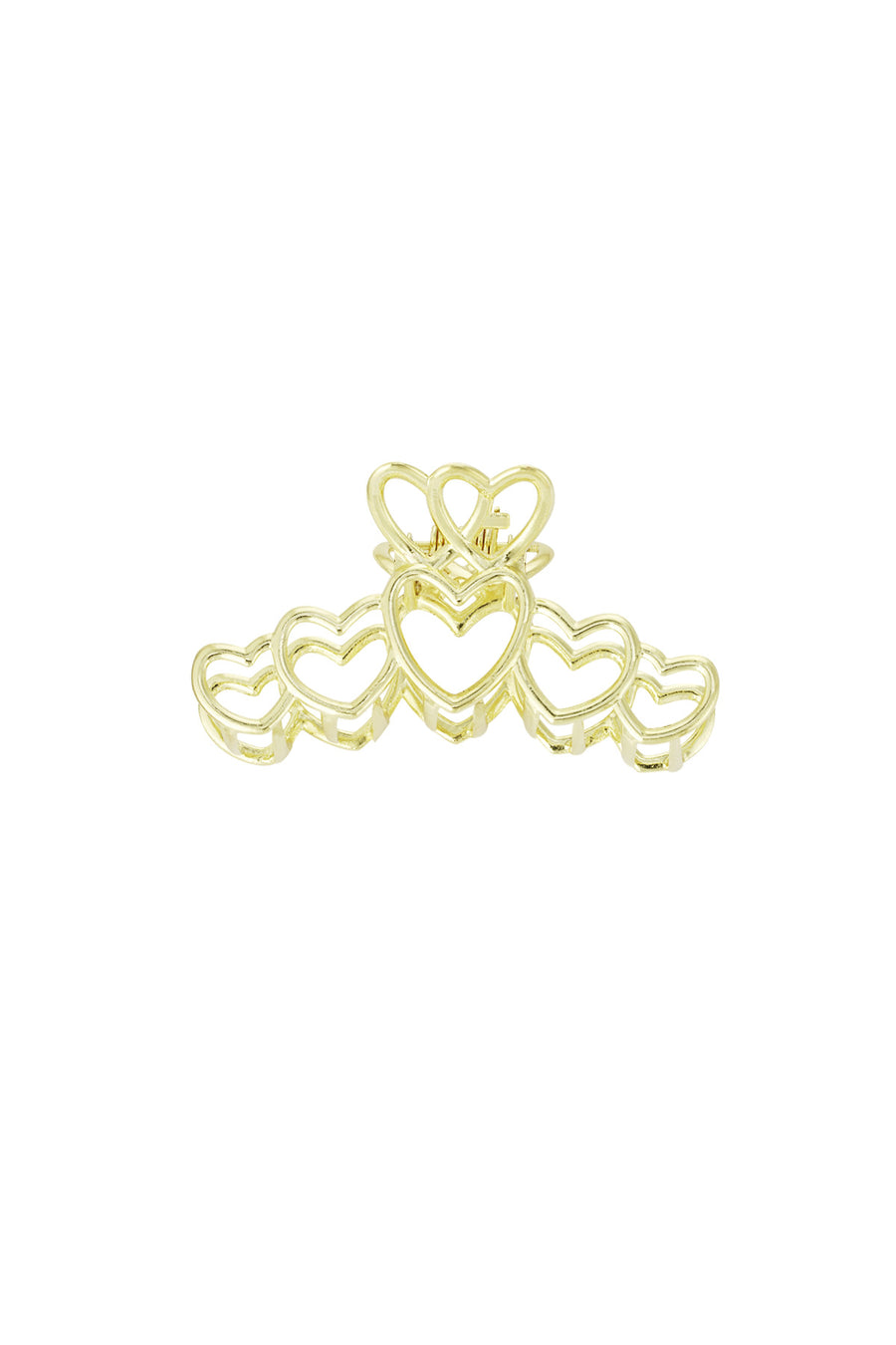 Barrette en alliage – tons or et argent