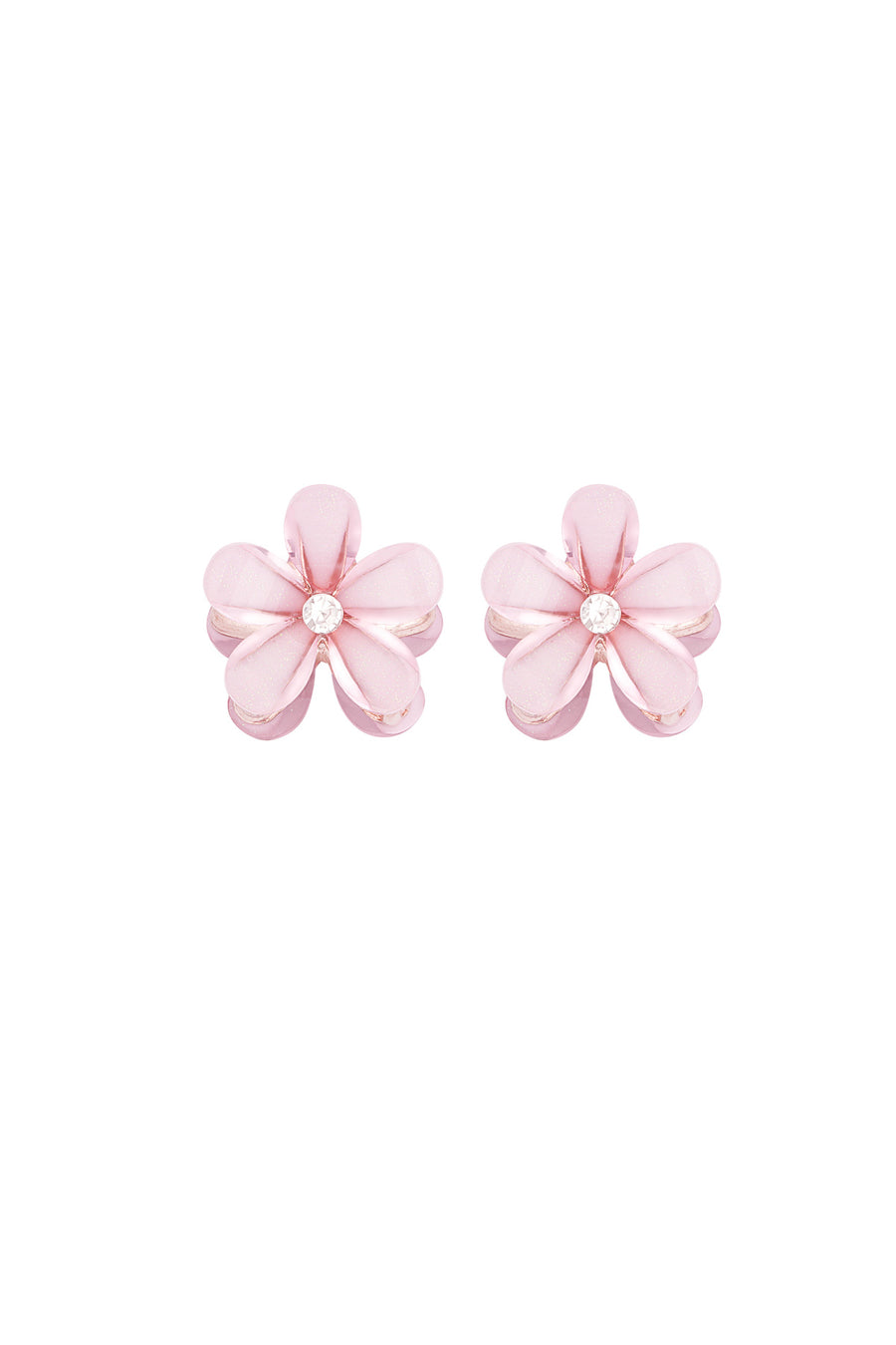 Épingle à cheveux en alliage métallique - rose