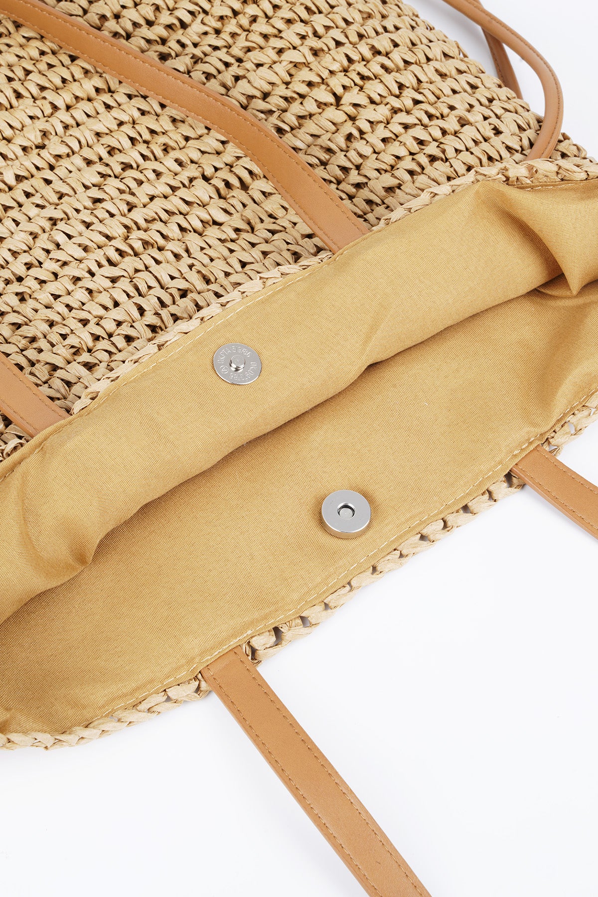 Paper women's shoulder bag – beige and off-white – image 3