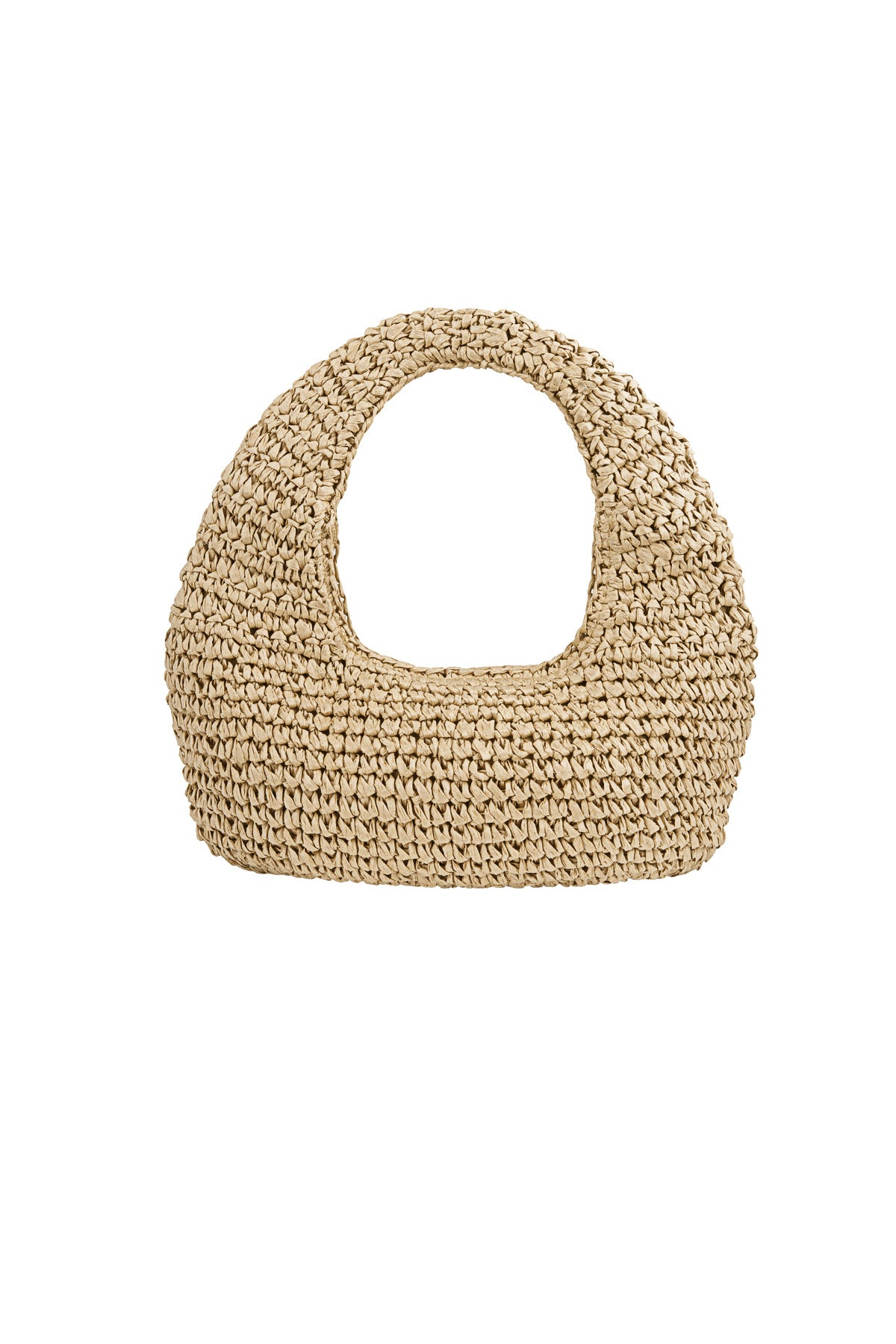 Women's paper shoulder bag - beige and black – image 4