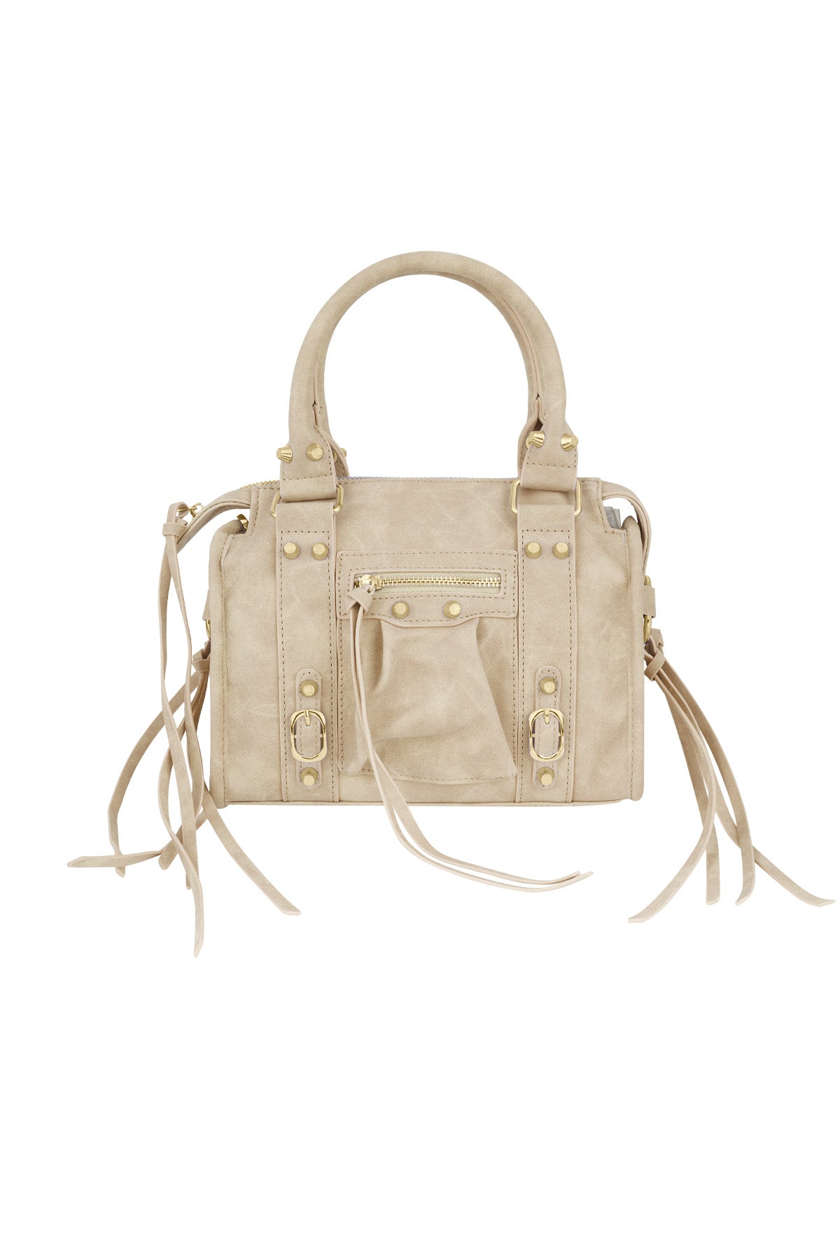 Sac à bandoulière pour femmes en PU – bleu et beige