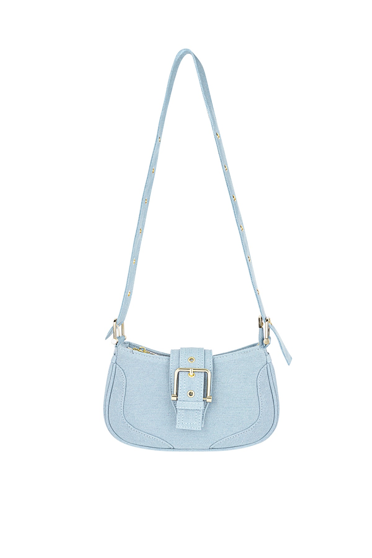Sac à bandoulière pour femme en polyester – bleu et rose