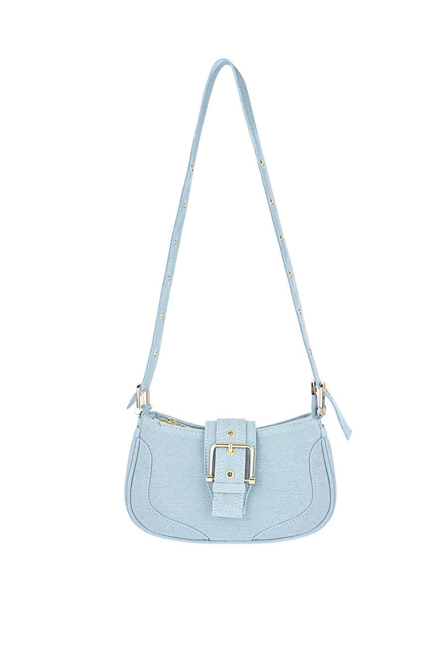 Sac à bandoulière pour femme en polyester – bleu et rose