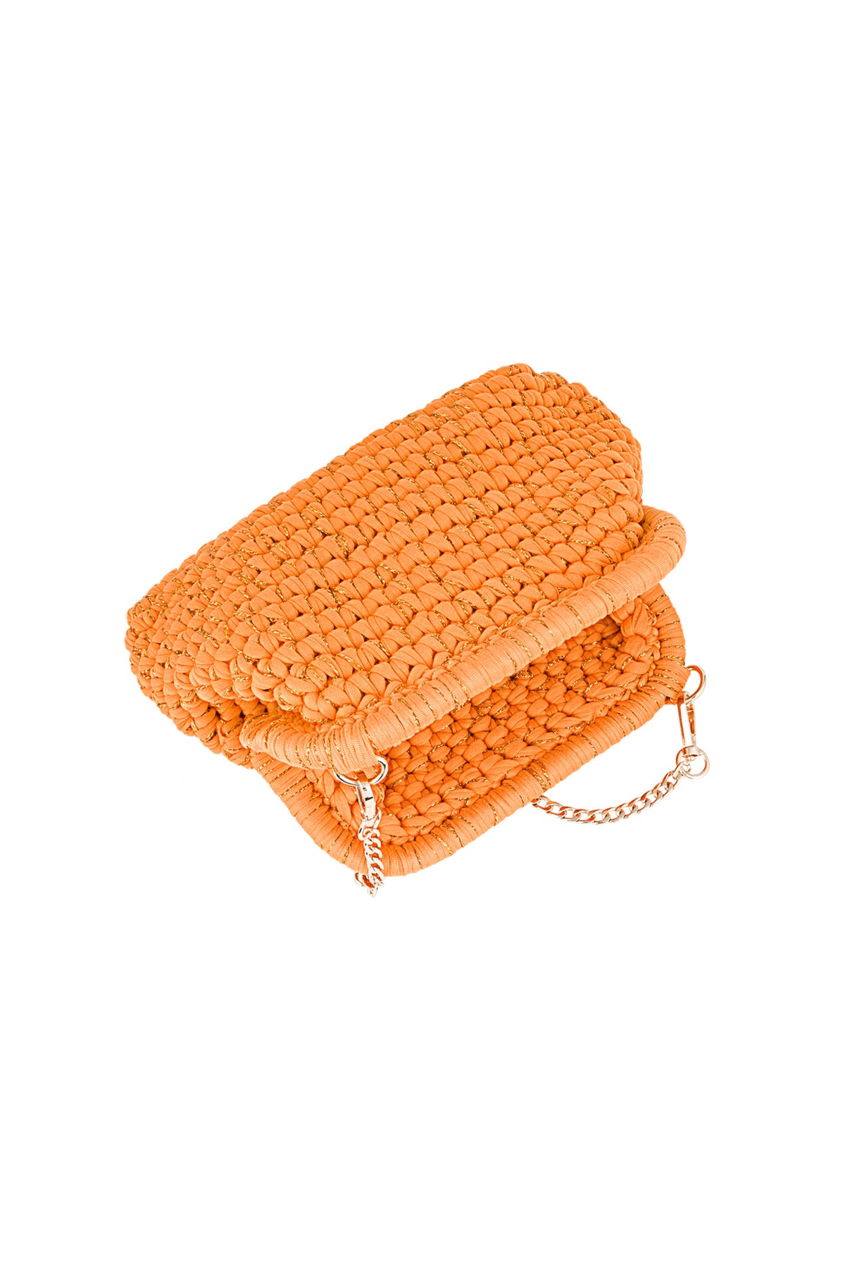 Women's polyester shoulder bag - white and beige – image 5