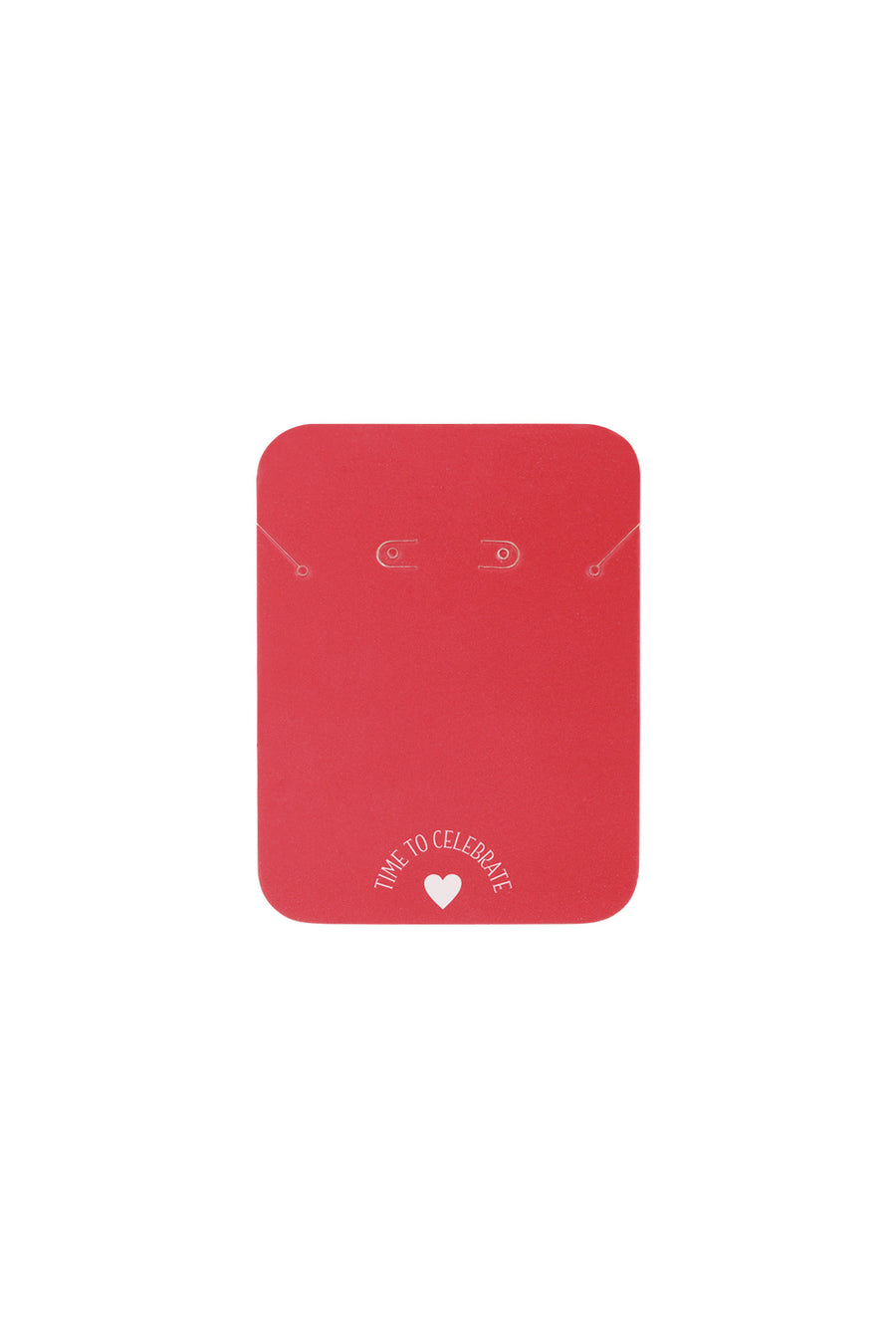 Carte de bijoux en papier en forme de cœur – lie de vin et rose – décontracté