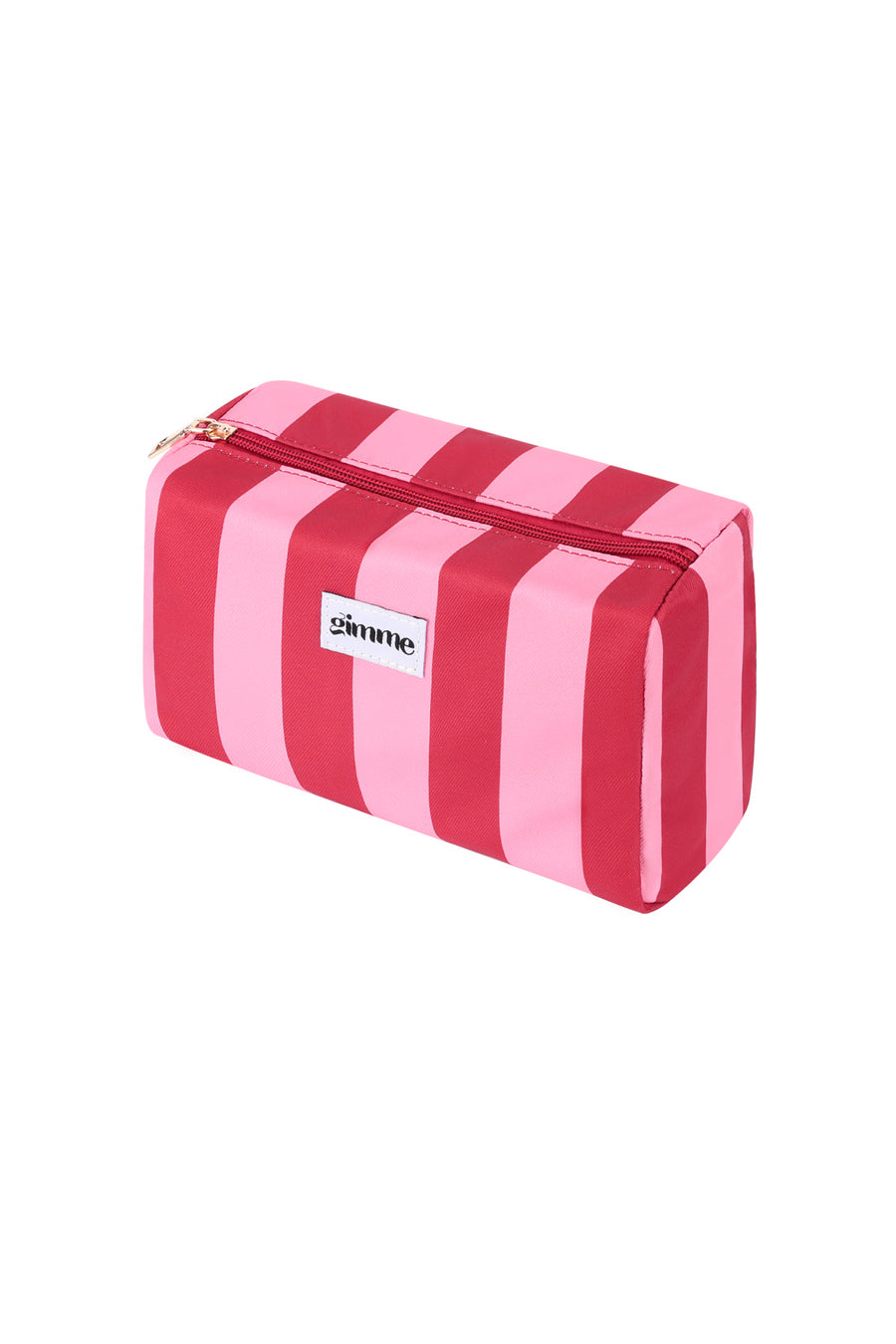 Toilettas grote streep - Roze rood