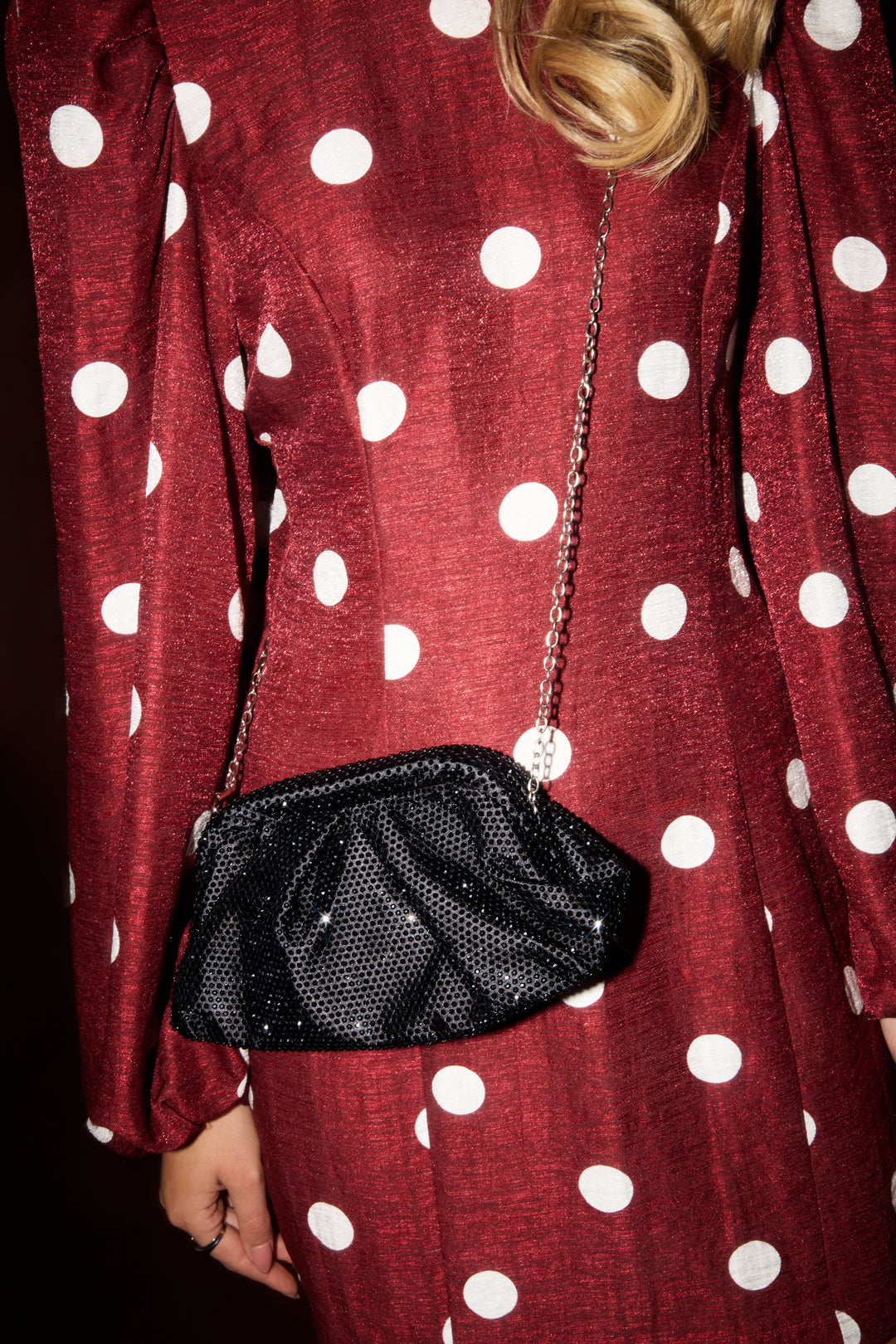 Women's Polyester Crossbody Bag, Will Cloth, Metal with Plain Design – Multiple Colors – image 5