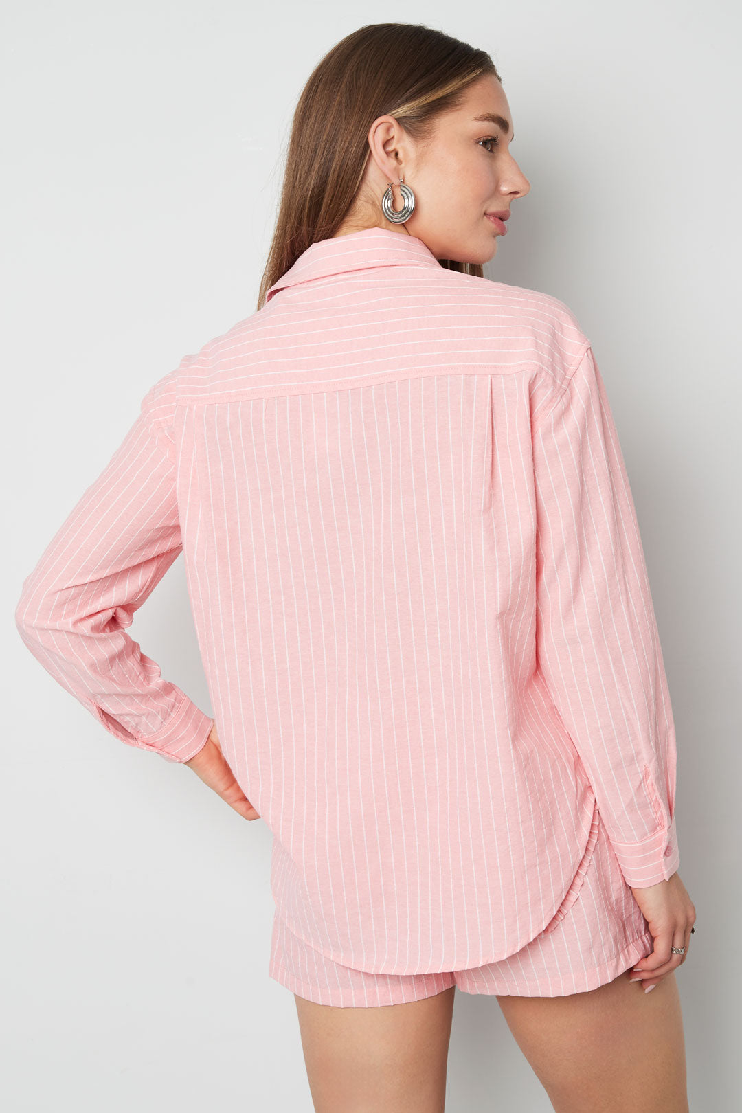 Women's blouse with heart and stripe print – image 8
