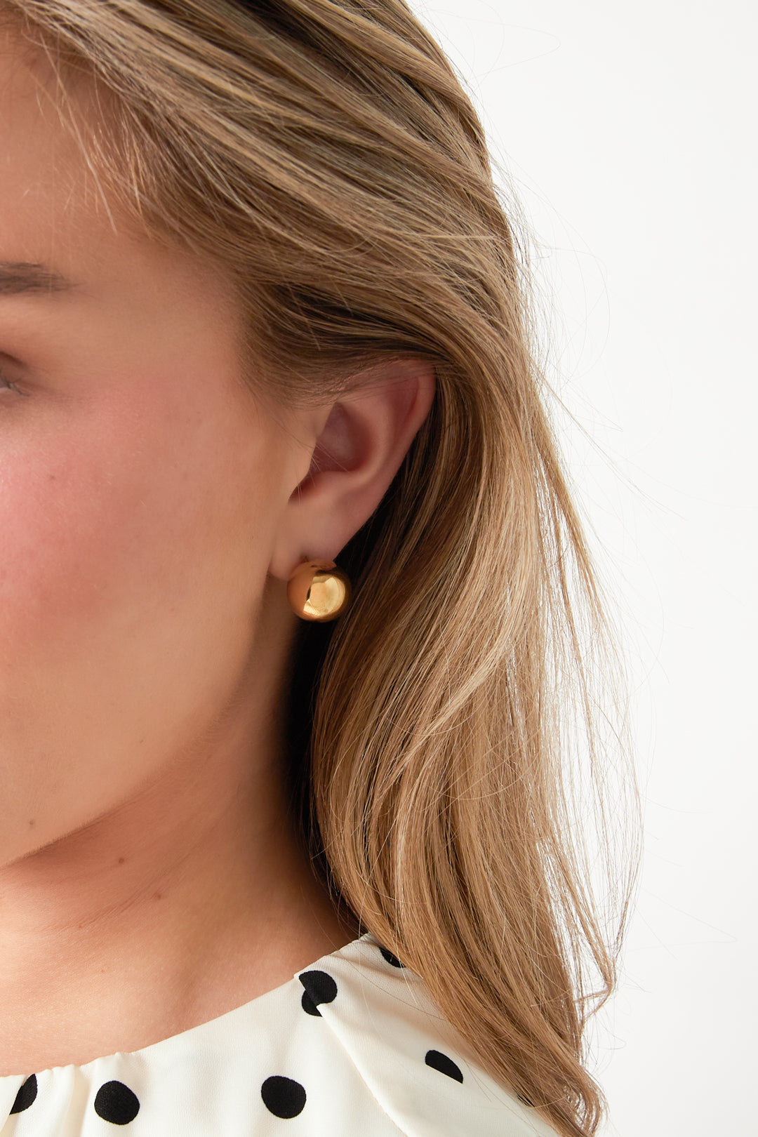 Puces d'oreilles géométriques en acier inoxydable pour femme - Doré – photo 2