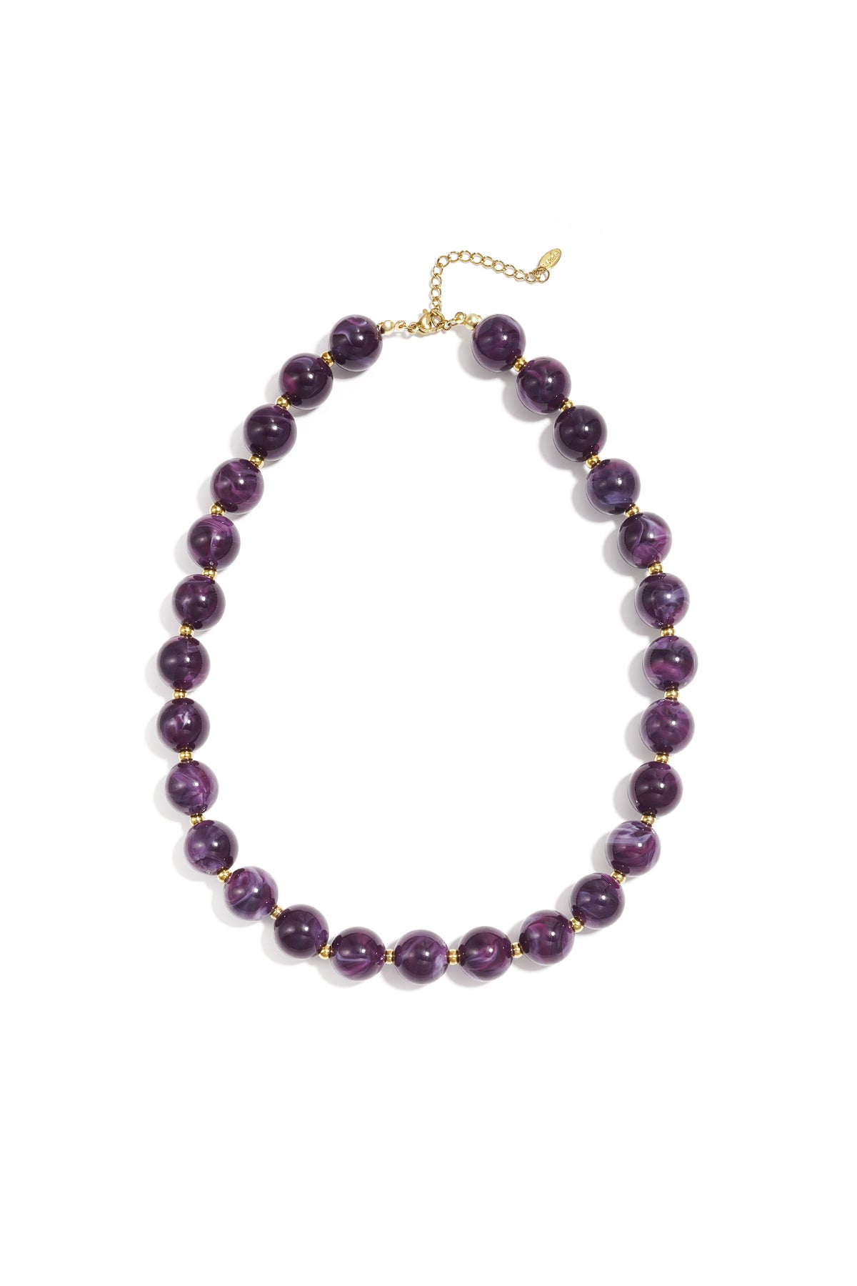 Collier de perles pour femme en acrylique – plusieurs couleurs – décontracté
