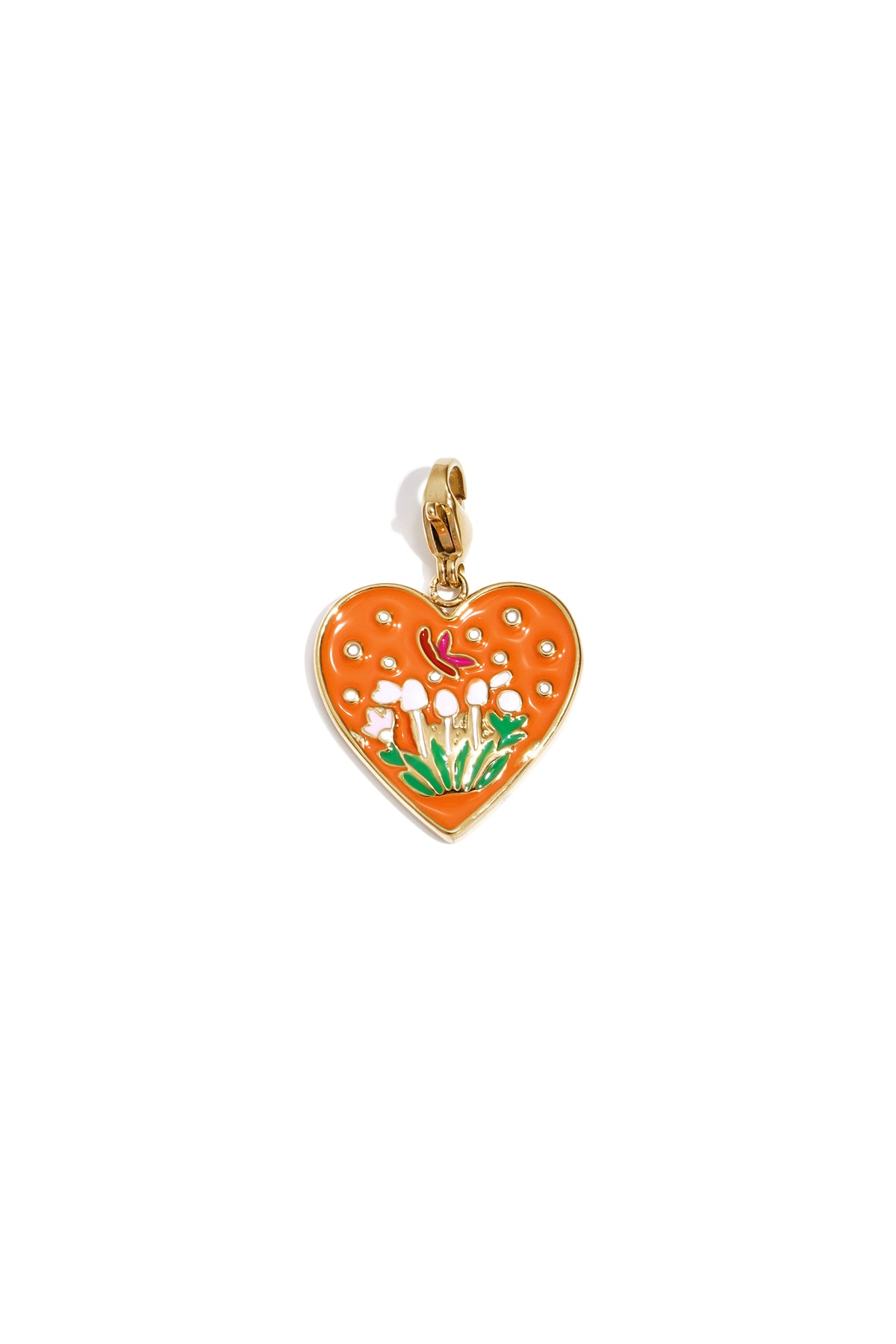 Sieraden bedel hart met tulpen DIY